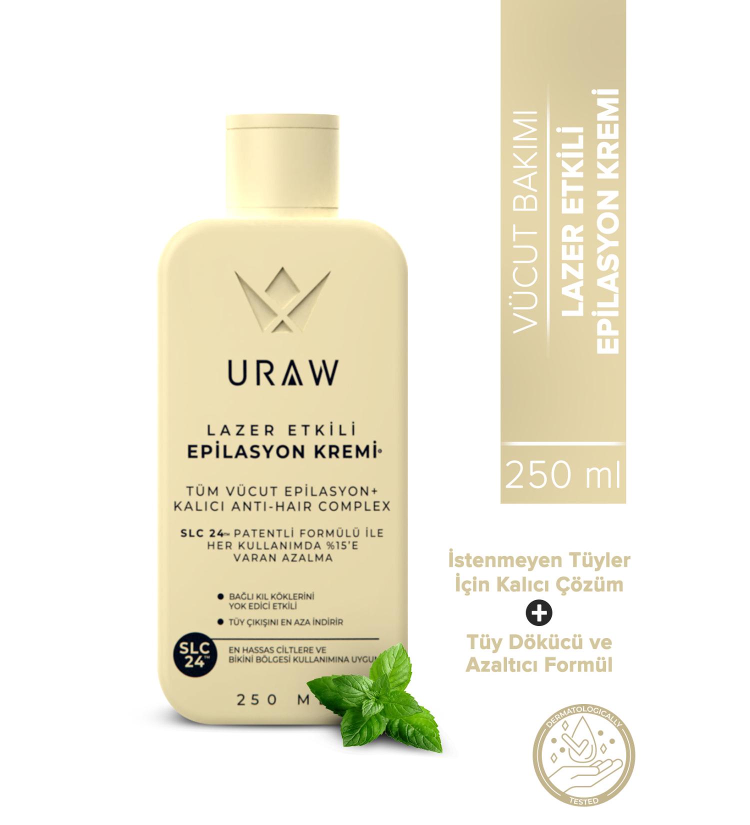Uraw Laser Effective Epilation Cream (Hair Root Reducing and Hair Removal Effective Epilation Cream) - Buy Online on GoSupps.com