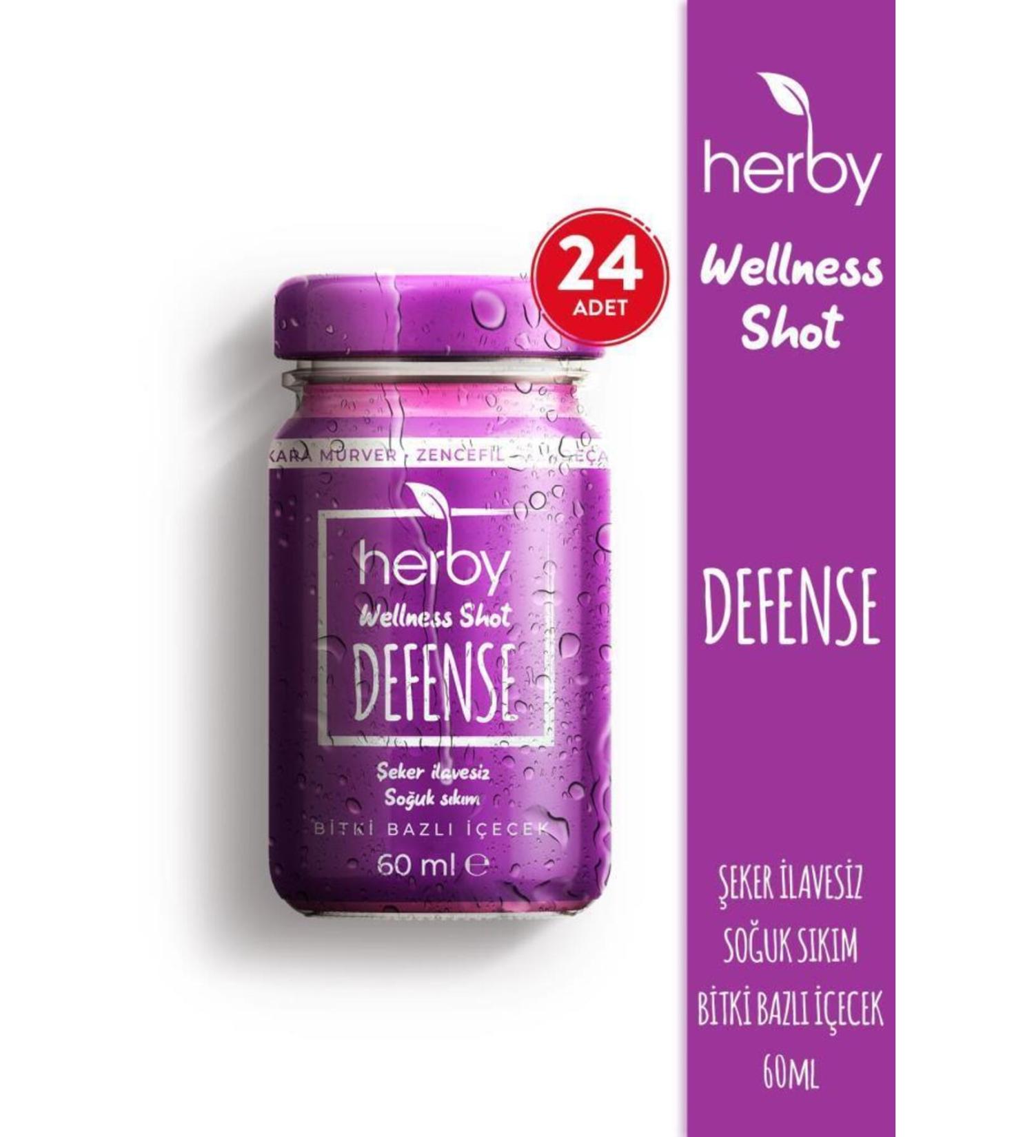 Herby Defense Ginger Shot 24 Pack Immune Support Plant Based Drink 60 ml - Buy Online on GoSupps.com
