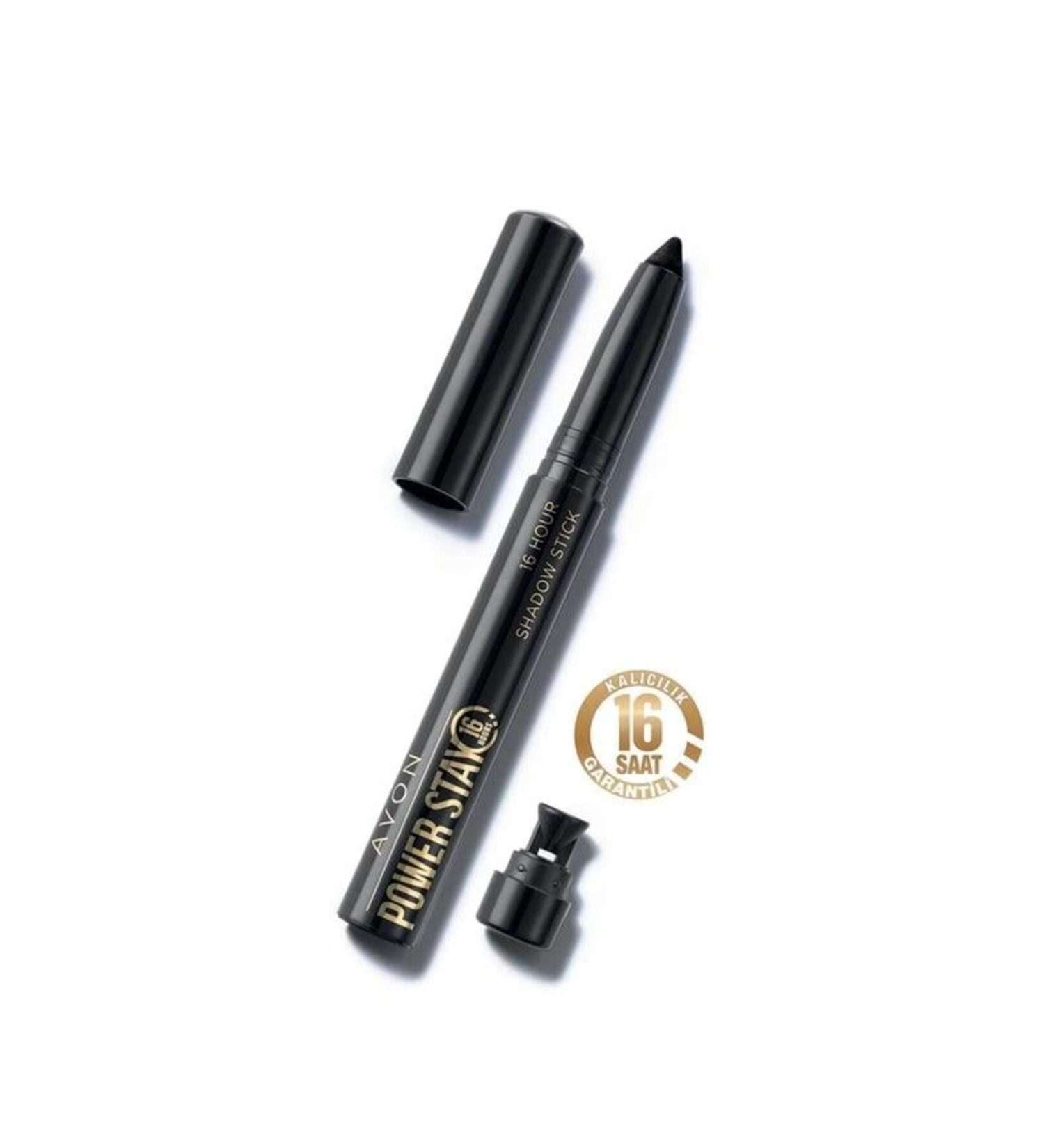 Avon Power Stay Shadow Stick Pencil Eyeshadow. Essential Black