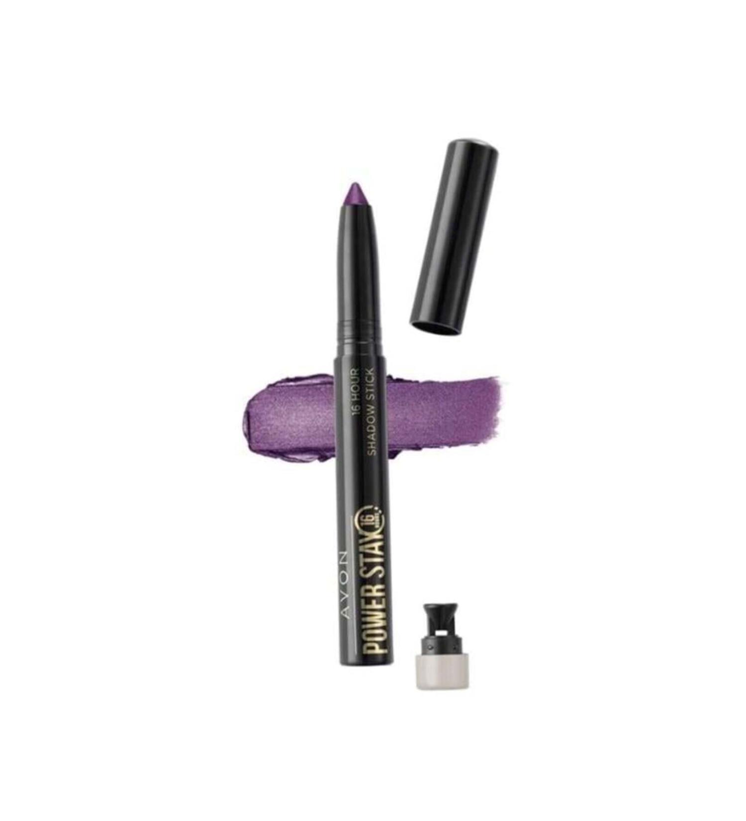 Avon Power Stay Shadow Stick Pencil Eyeshadow. rich plum