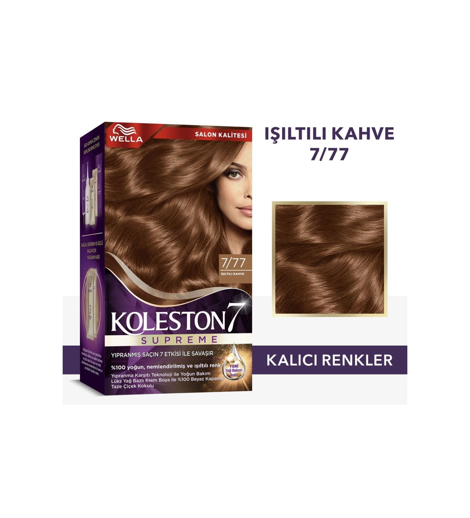 Wella Koleston Supreme Hair Dye 7/77 Shiny Brown - Buy Online on GoSupps.com