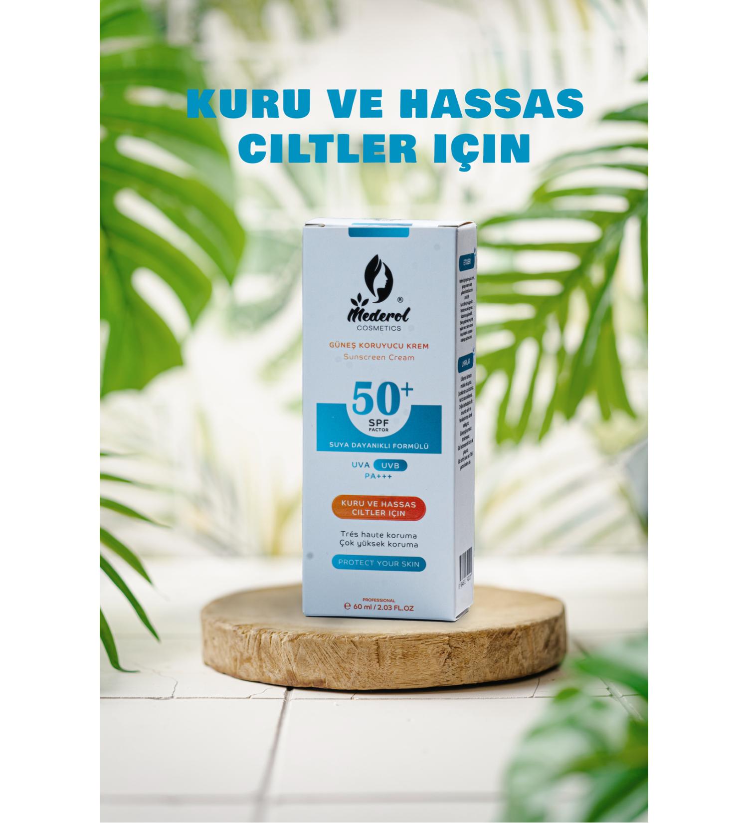 Mederol SPF 50 Sunscreen for Dry Skin: Light and Strong Protection 60ml - Buy Online on GoSupps.com