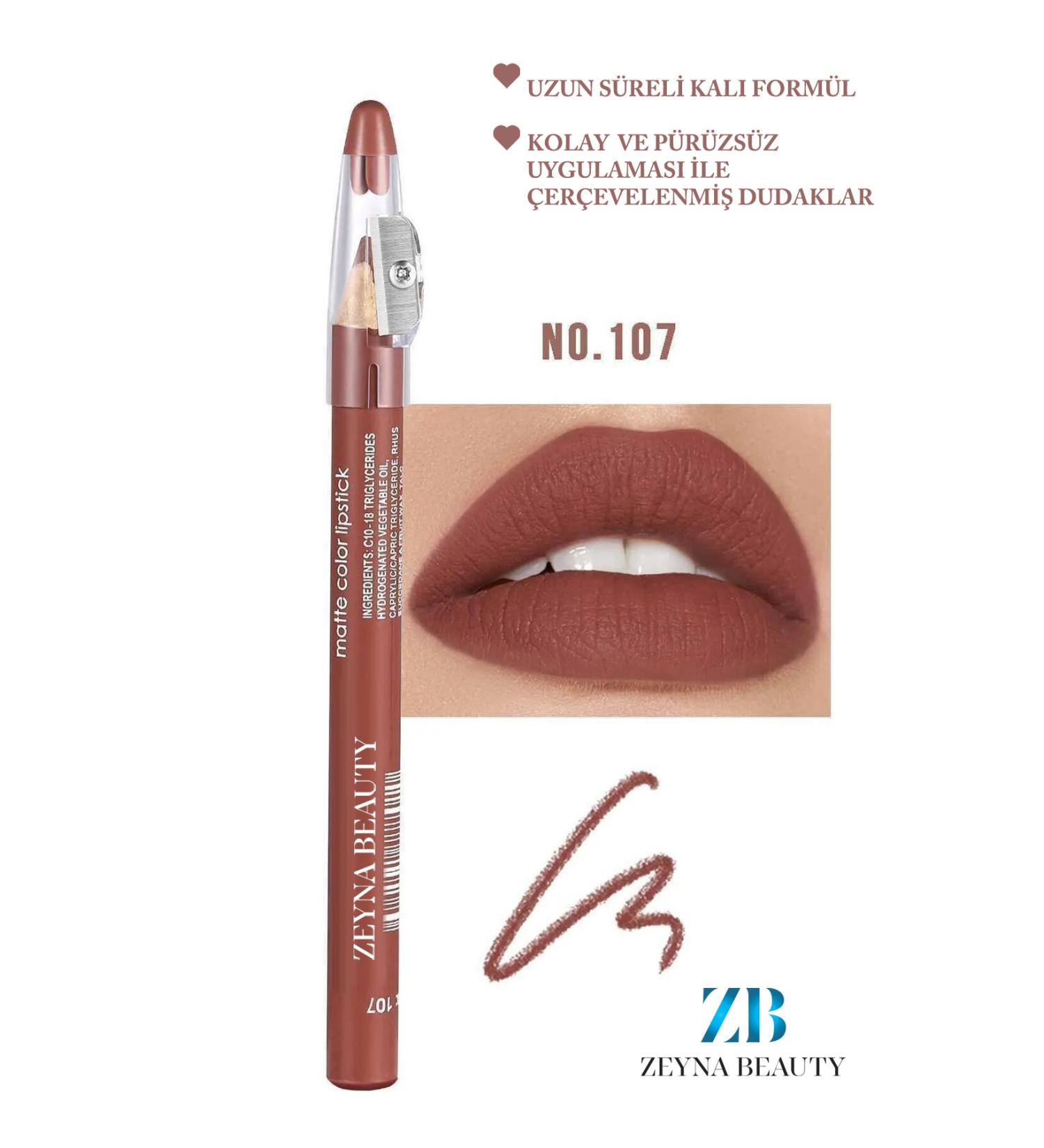 ZEYNABEAUTY Jumbo Lipliner Waterproof -Matte Jumbo Lipliner Waterproof