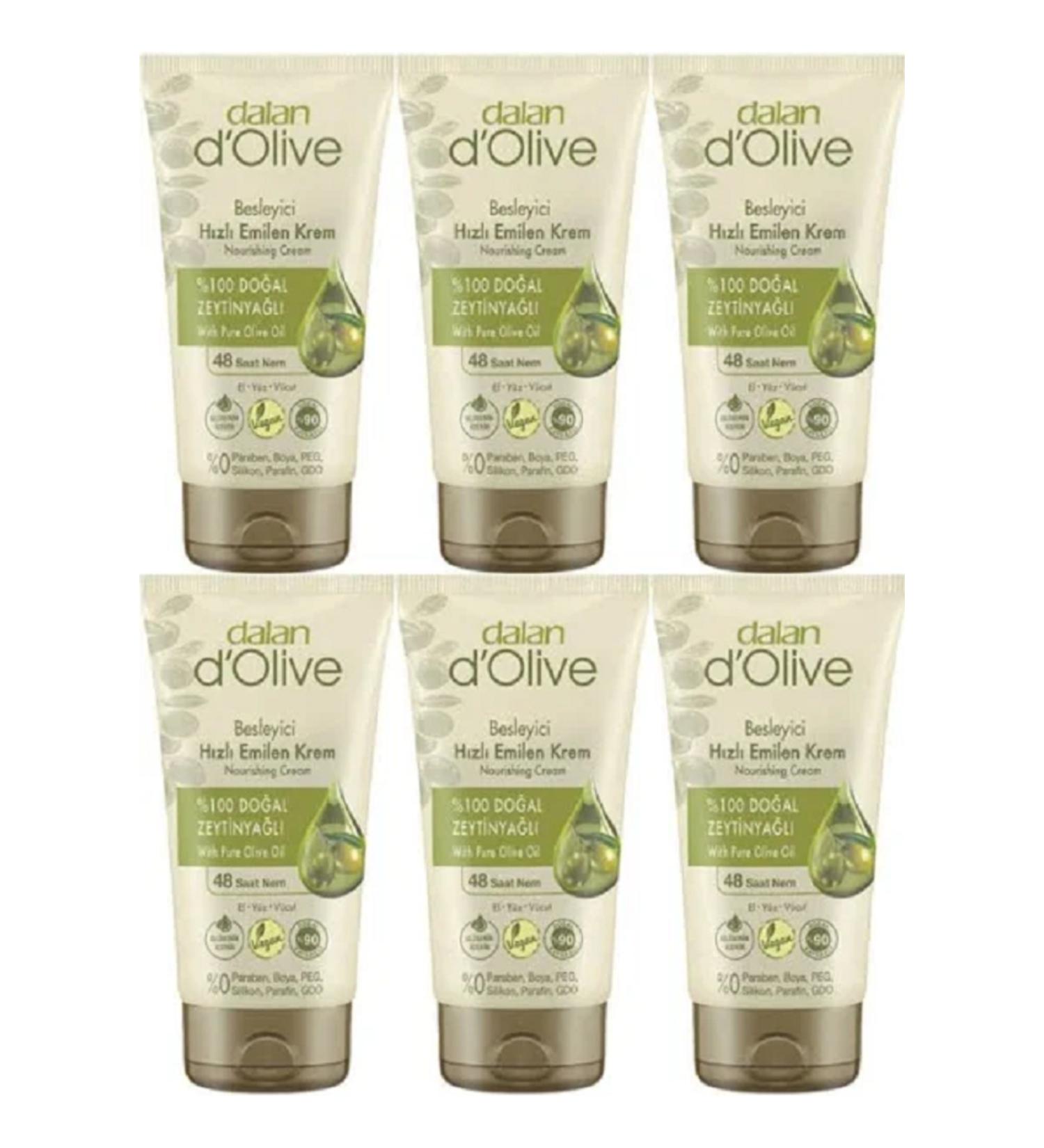 Dalan Hand and Body Cream 60 ml hand cream Tube Hand cream 6 pieces