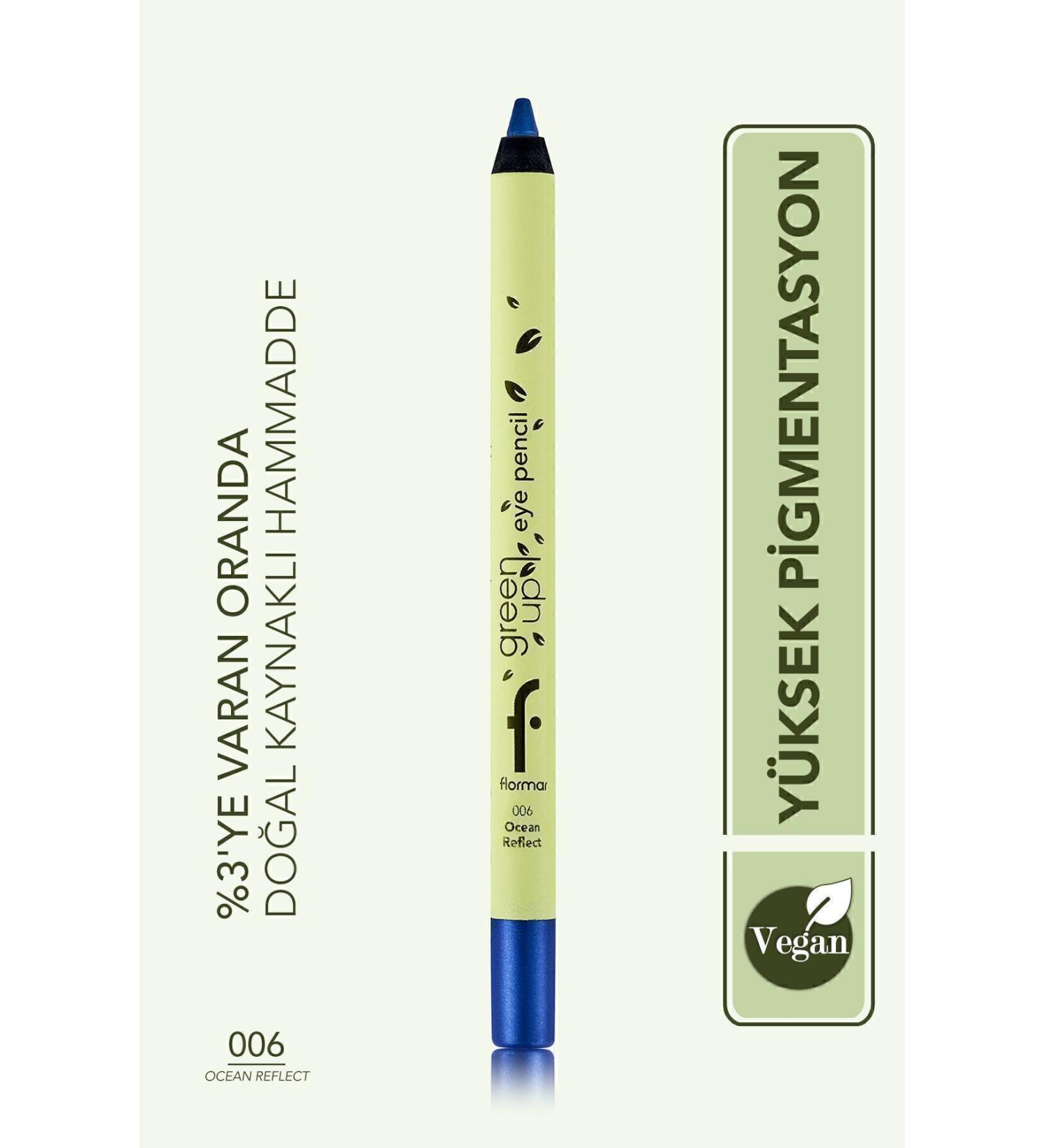 Flormar High Pigment Green Up High Pigment & Matte Finish Vegan Eye Pencil VCZM21 - Buy Online on GoSupps.com
