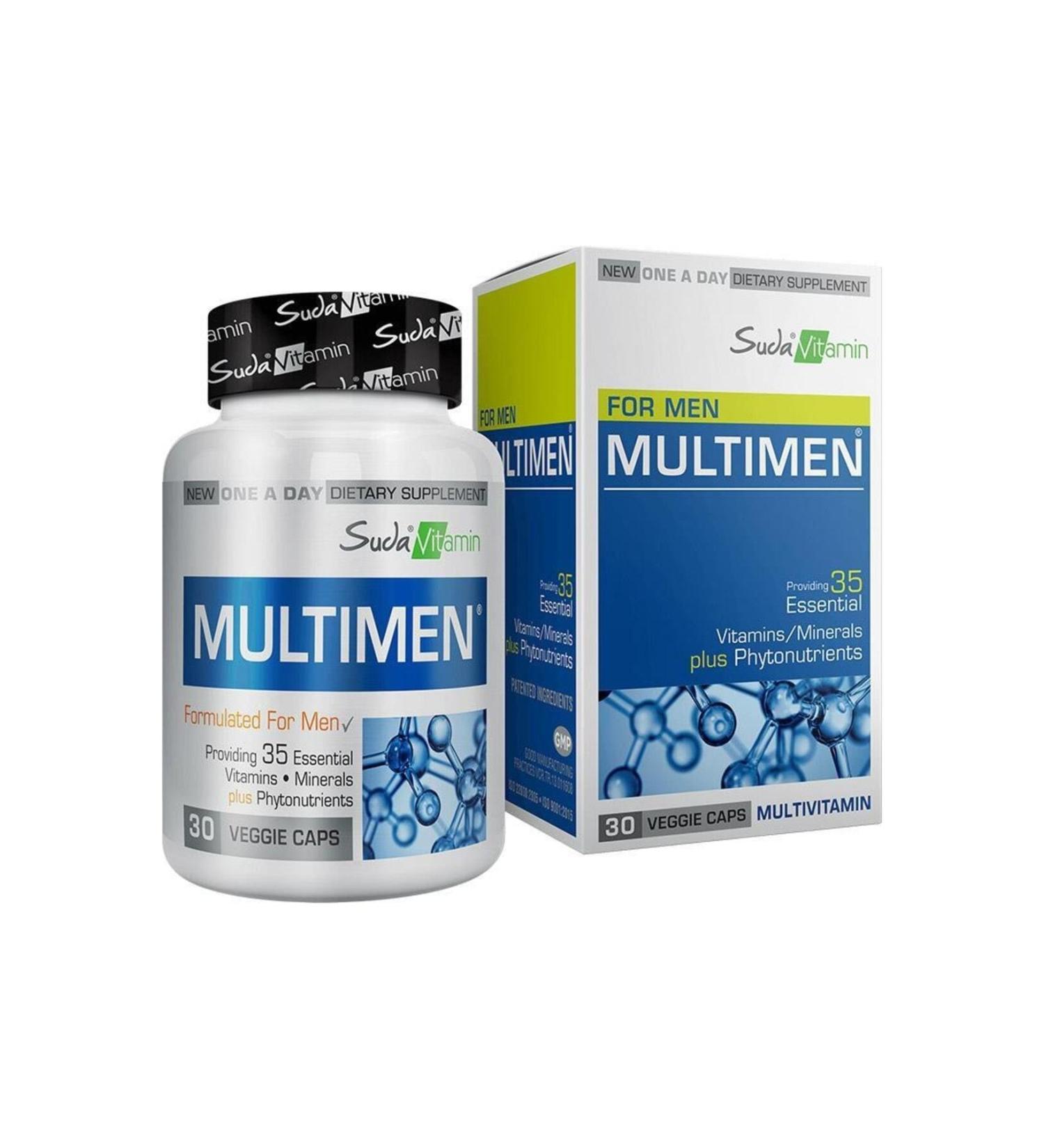 Vitamin For Men Multimen 30 Herbal Capsules in Water