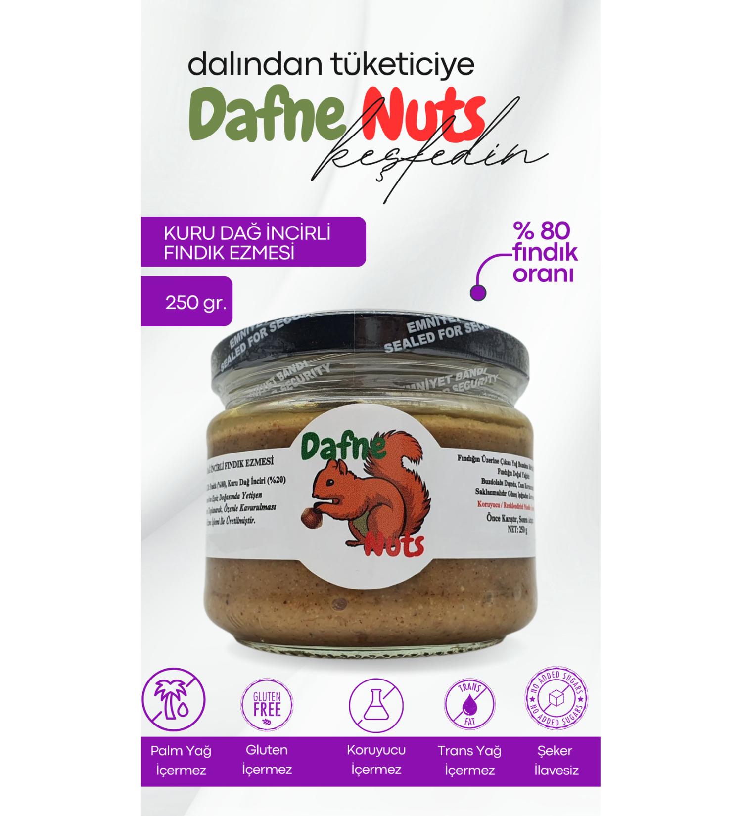 Dafne Nut Hazelnut Paste with Dried Mountain Figs 250 gr. - Buy Online on GoSupps.com