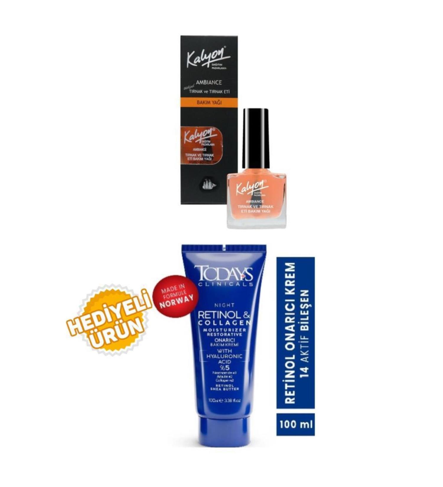 Kalyon Nail Care Oil + Todays Repair Cream 100Ml Gift