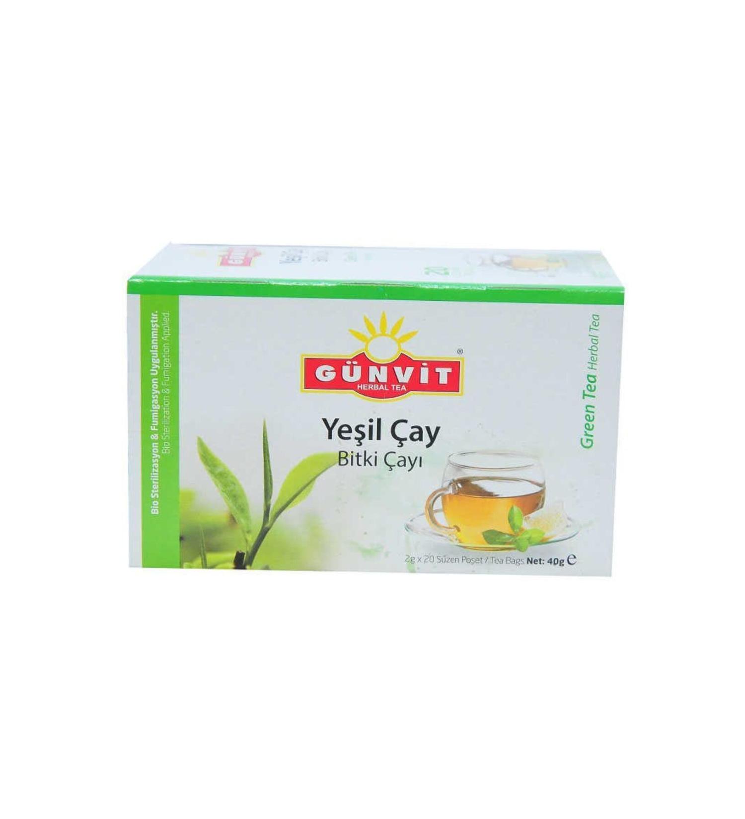 Astra Market Green Tea Herbal Tea 20 Filtering Bags