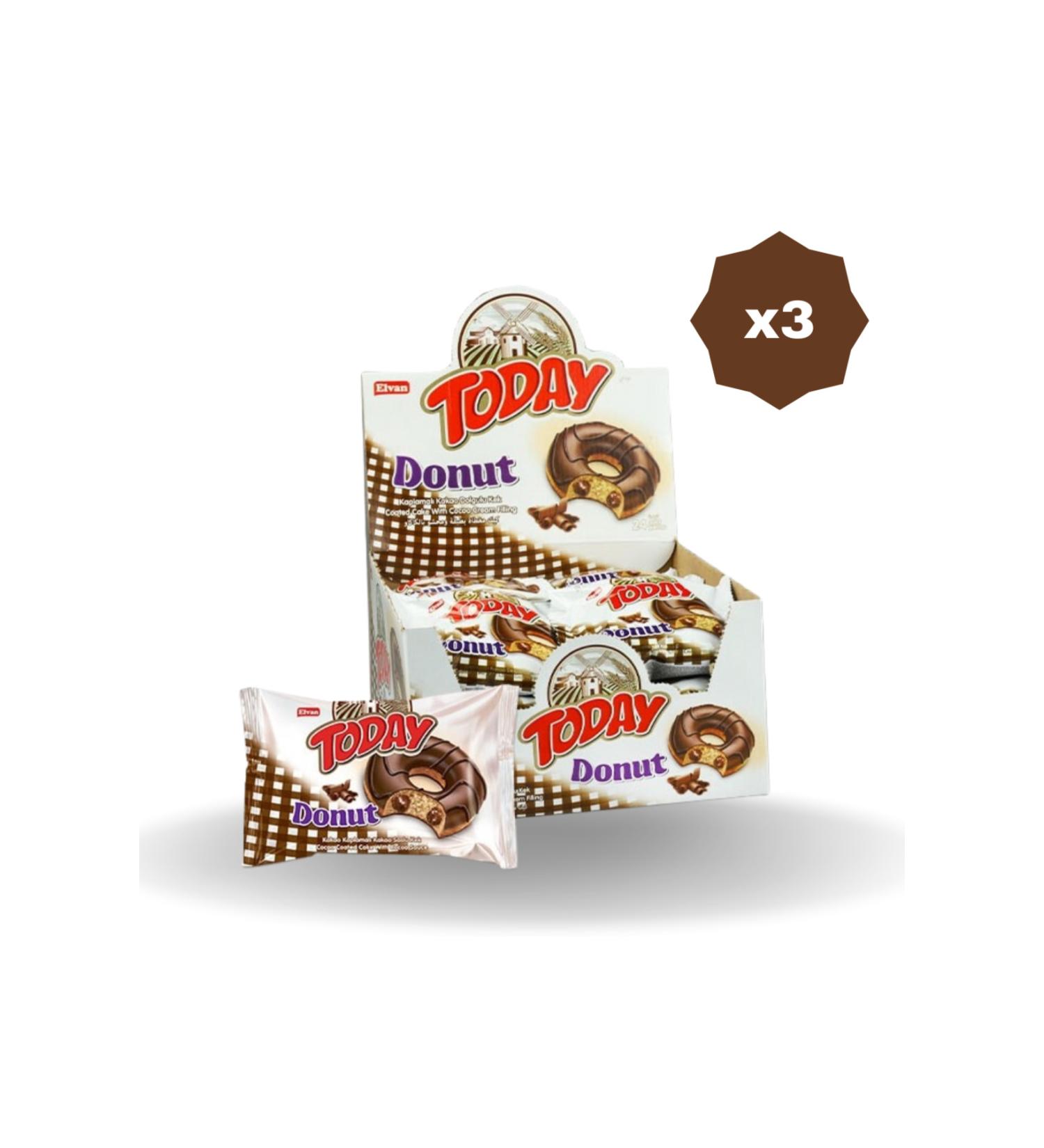 Elvan TODAY DONUT CAKE COCOA 35 GR 24-3 PACKS