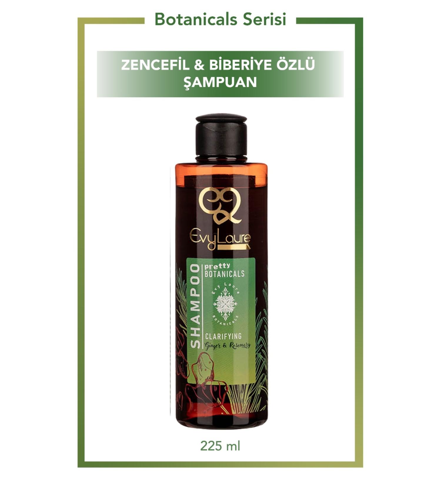 EvyLaure Ginger & Rosemary Shampoo | Purifying | Botanical | 225 ml - Buy Online on GoSupps.com