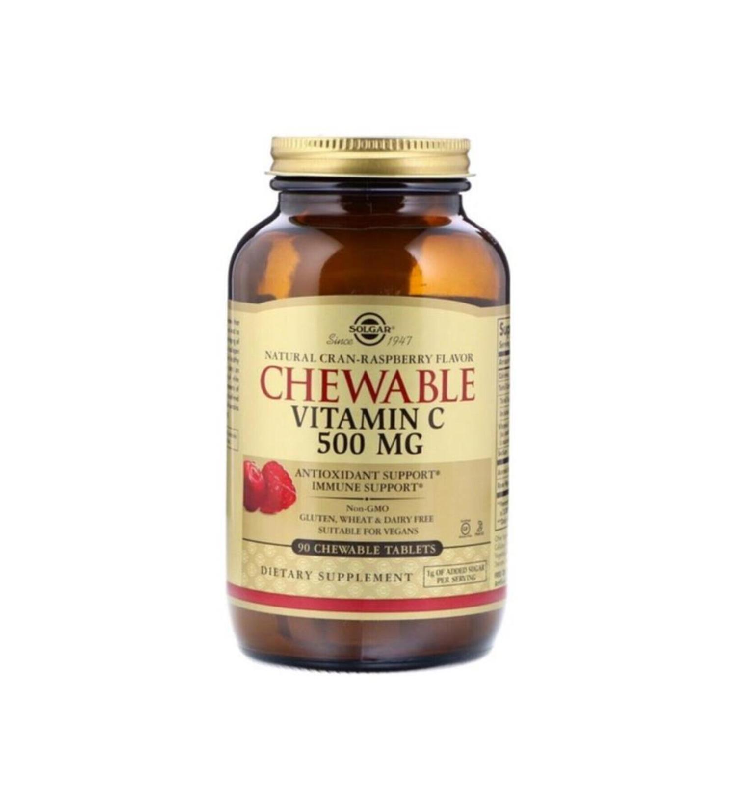 Solgar Chewable Vitamin C 500 Mg 90 Tablets