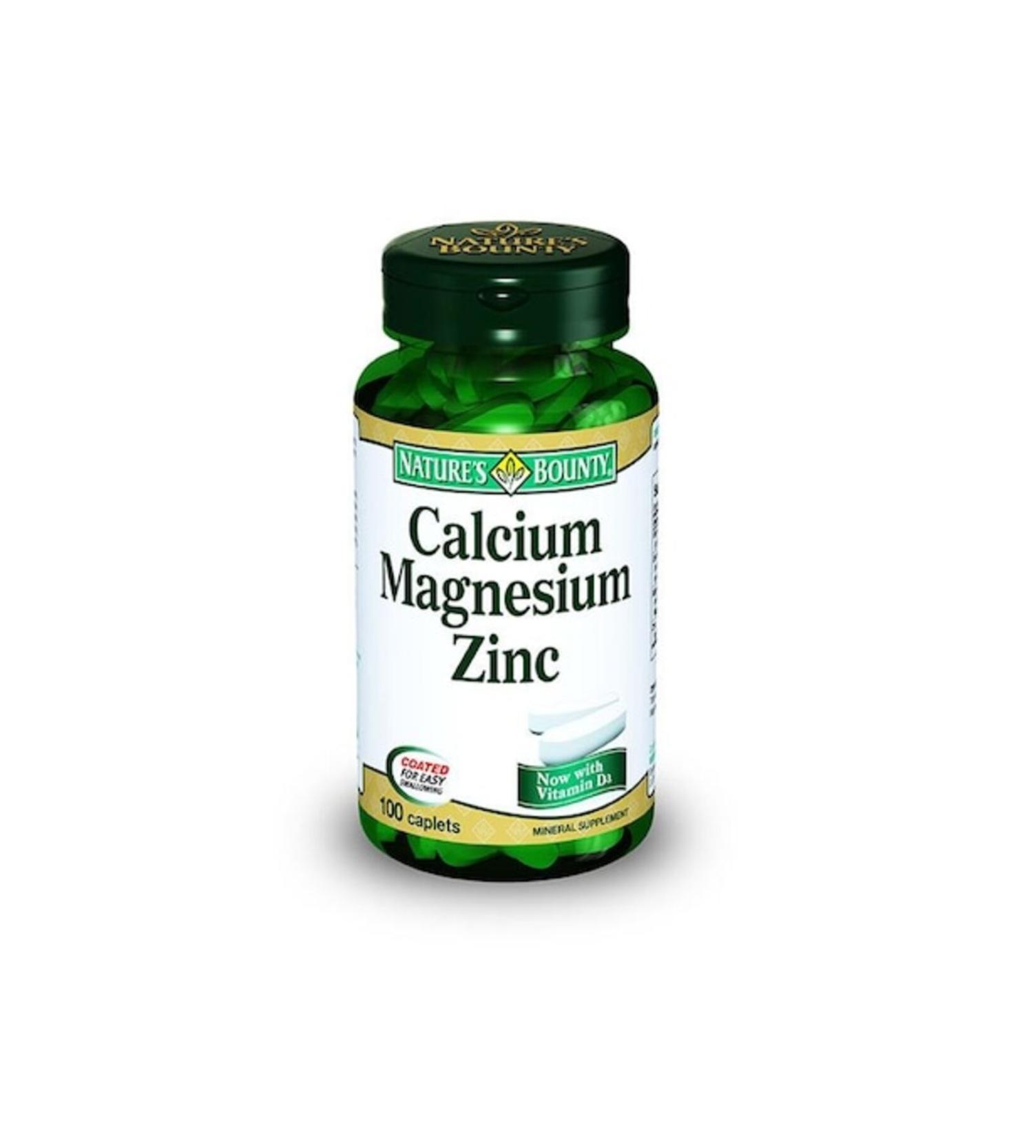 Natures Bounty Calcium Magnesium Zinc 100 Tablets