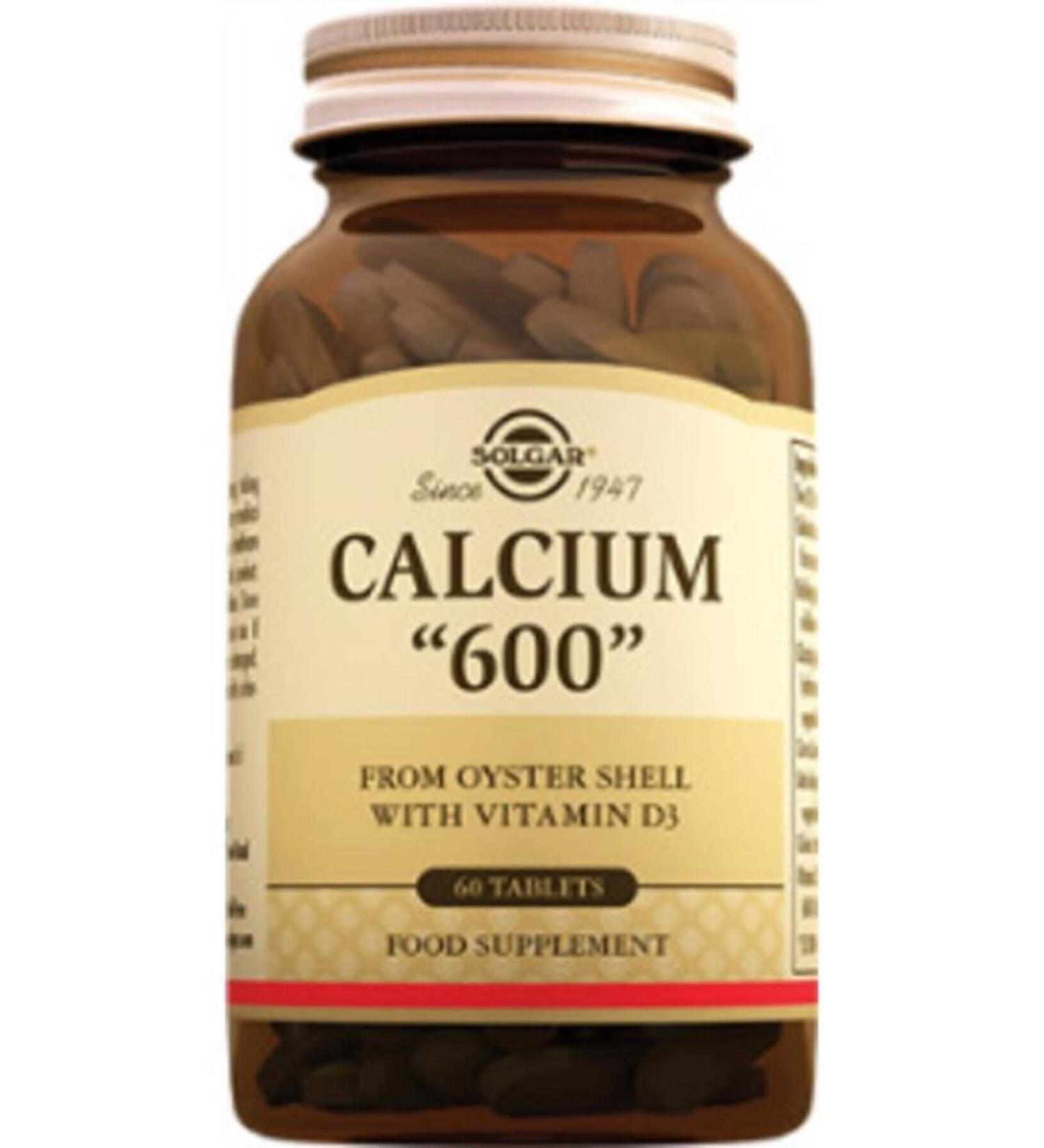 Solgar Calcium Oyster Shell 600 Mg 60 Tablets