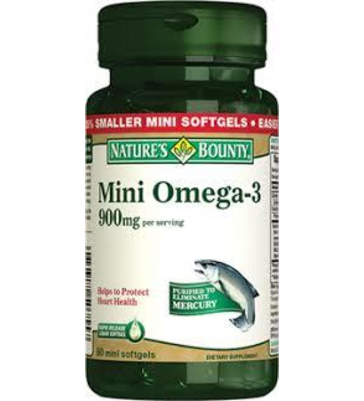 Natures Bounty Mini Omega 3 900 Mg 60 Capsules