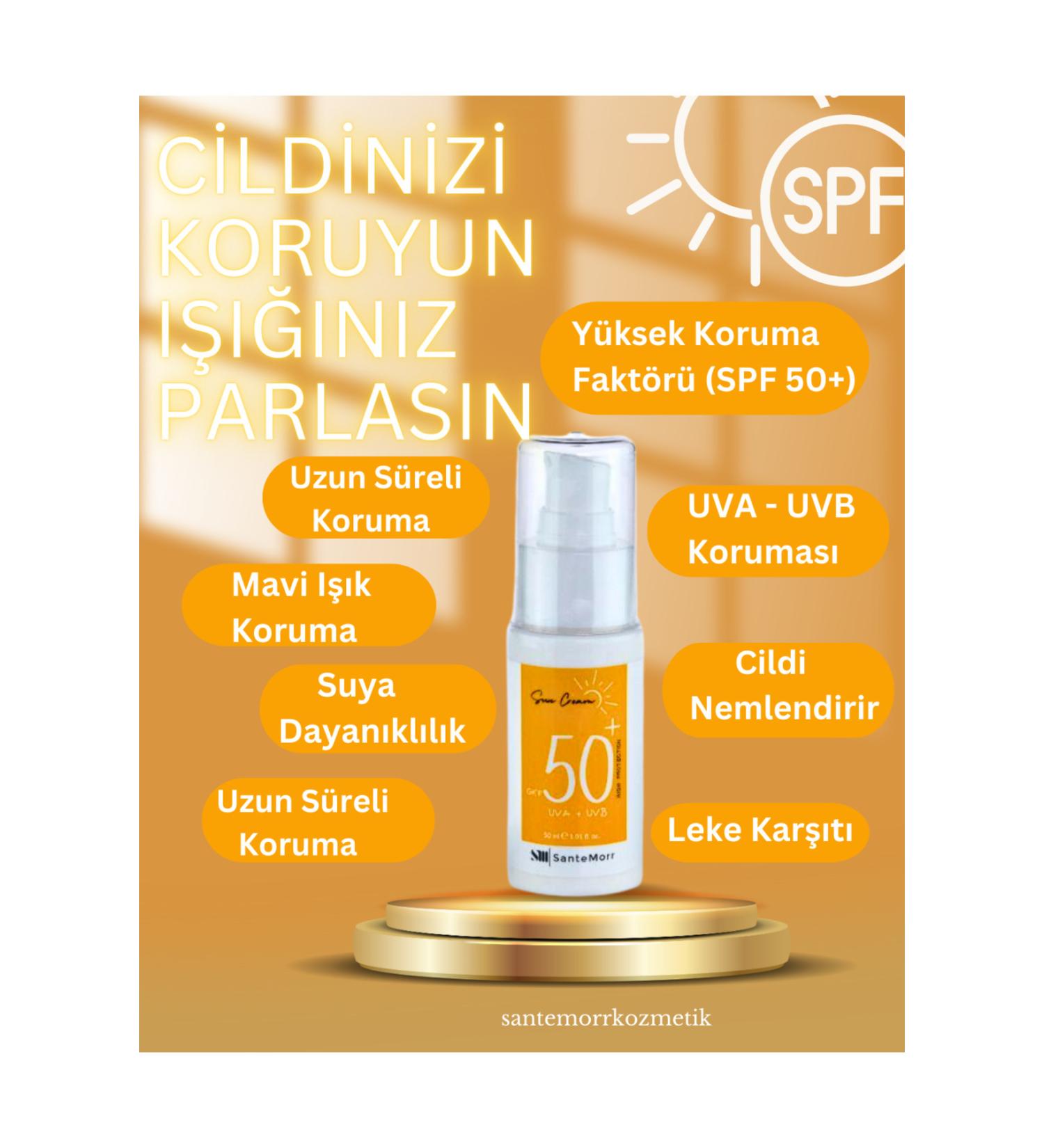 Santemorr Sunscreen SPF 50+ UVA - UVB