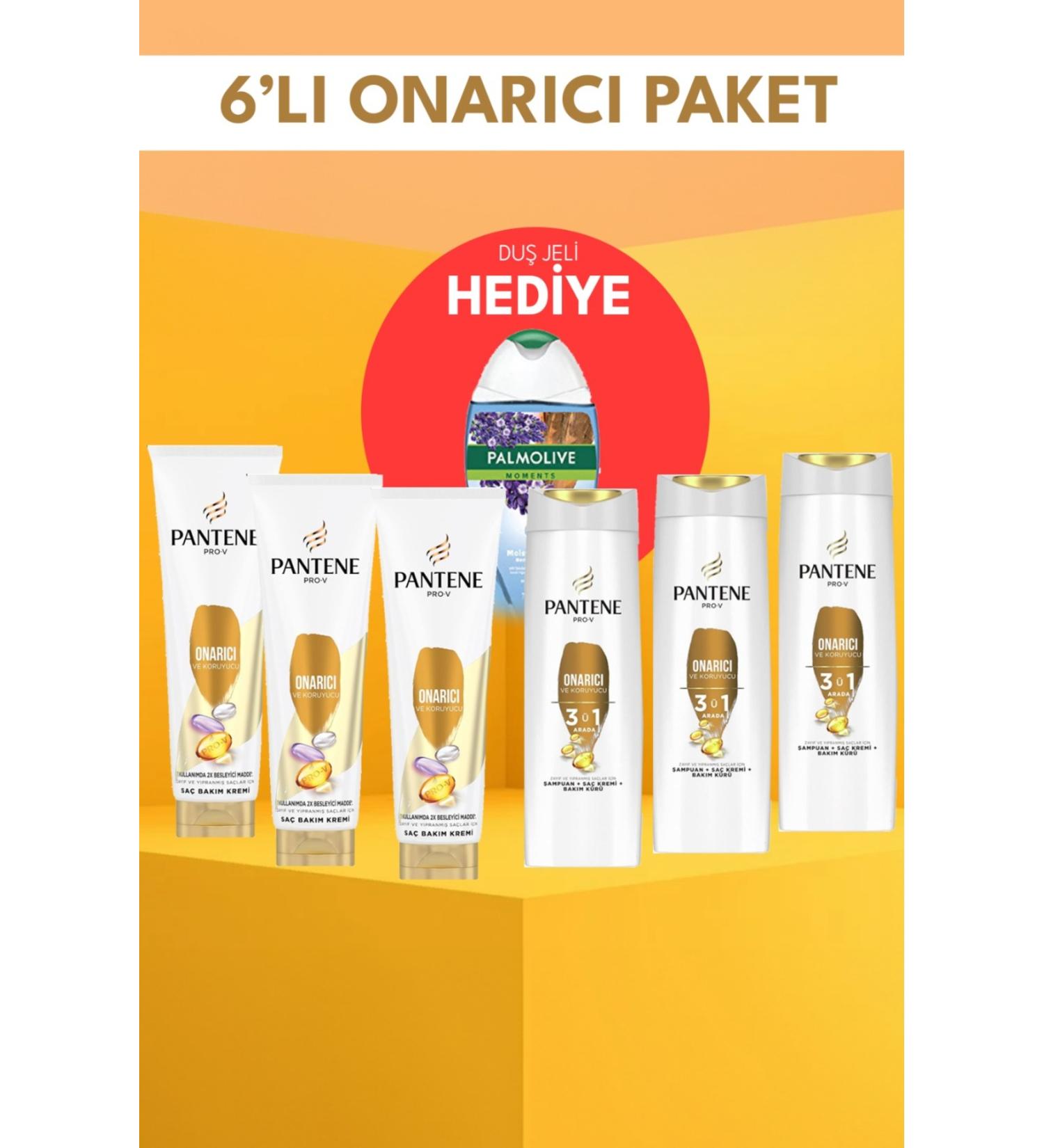 Pantene Repair care cream and shampoo gift set of 6 - Buy Online on GoSupps.com