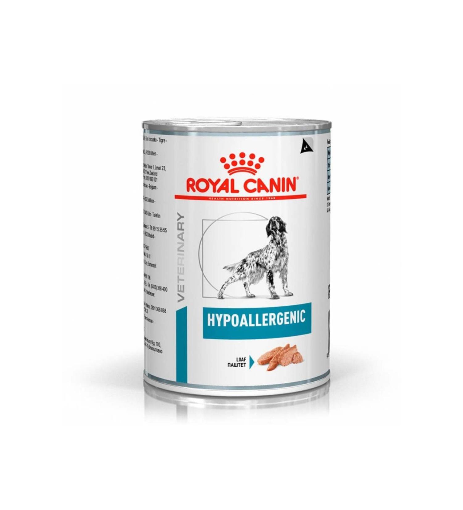 Royal Canin Veterinary Hypoallergenic Hypoallergenic Dog Canned Food 400gr (STT:10/2025)