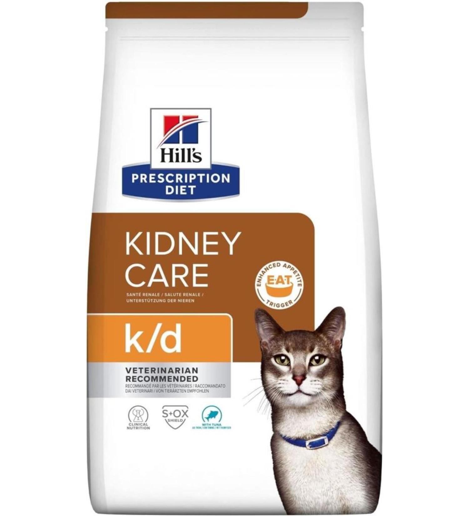 Hill's Prescription Diet Kidney Care K/D Tuna Cat Dry Food 1.5 kg (stt:03/2025)