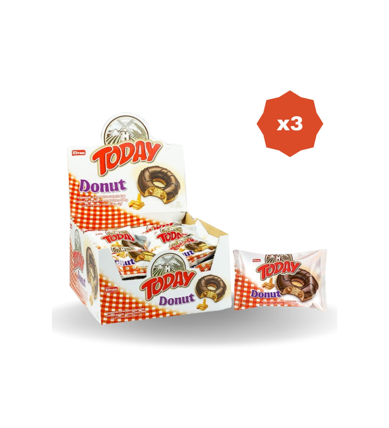 Elvan TODAY DONUT CAKE CARAMEL 35 GR 24-3 PACKS