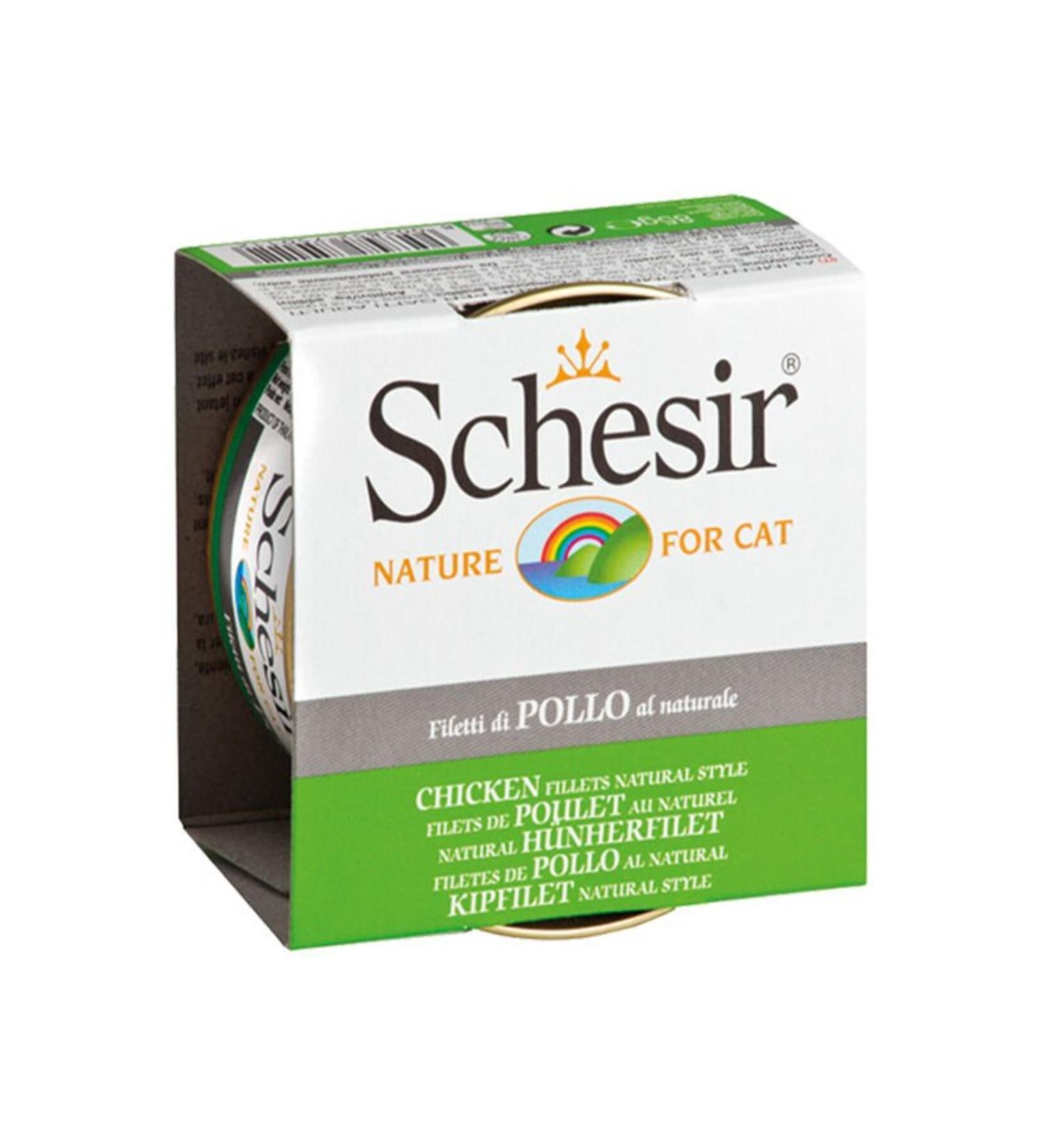 Schesir Chicken Natural Canned Cat Food 85 gr - Petshopundan