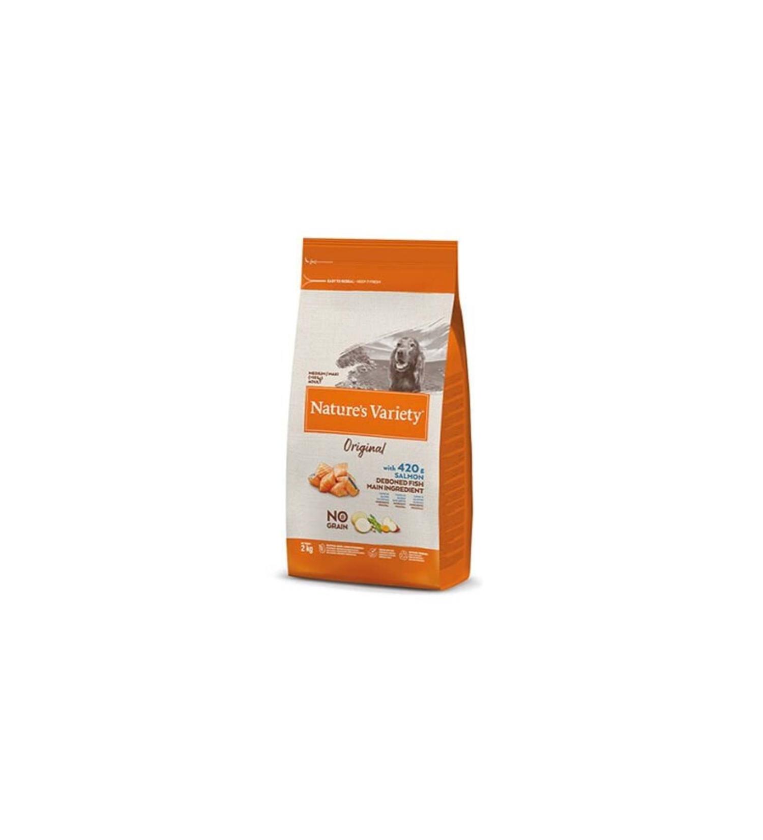 NATURES VARIETY Natures Variety Grain-Free Salmon Medium and Large Breed Adult Dog Food 2 Kg - Petshopundan