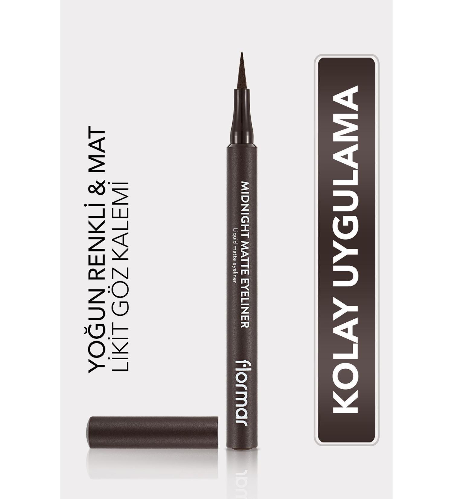 Flormar Matte Liquid Pencil Eyeliner (COFFEE) - 002 Brown - MC.GZLK65 - Buy Online on GoSupps.com