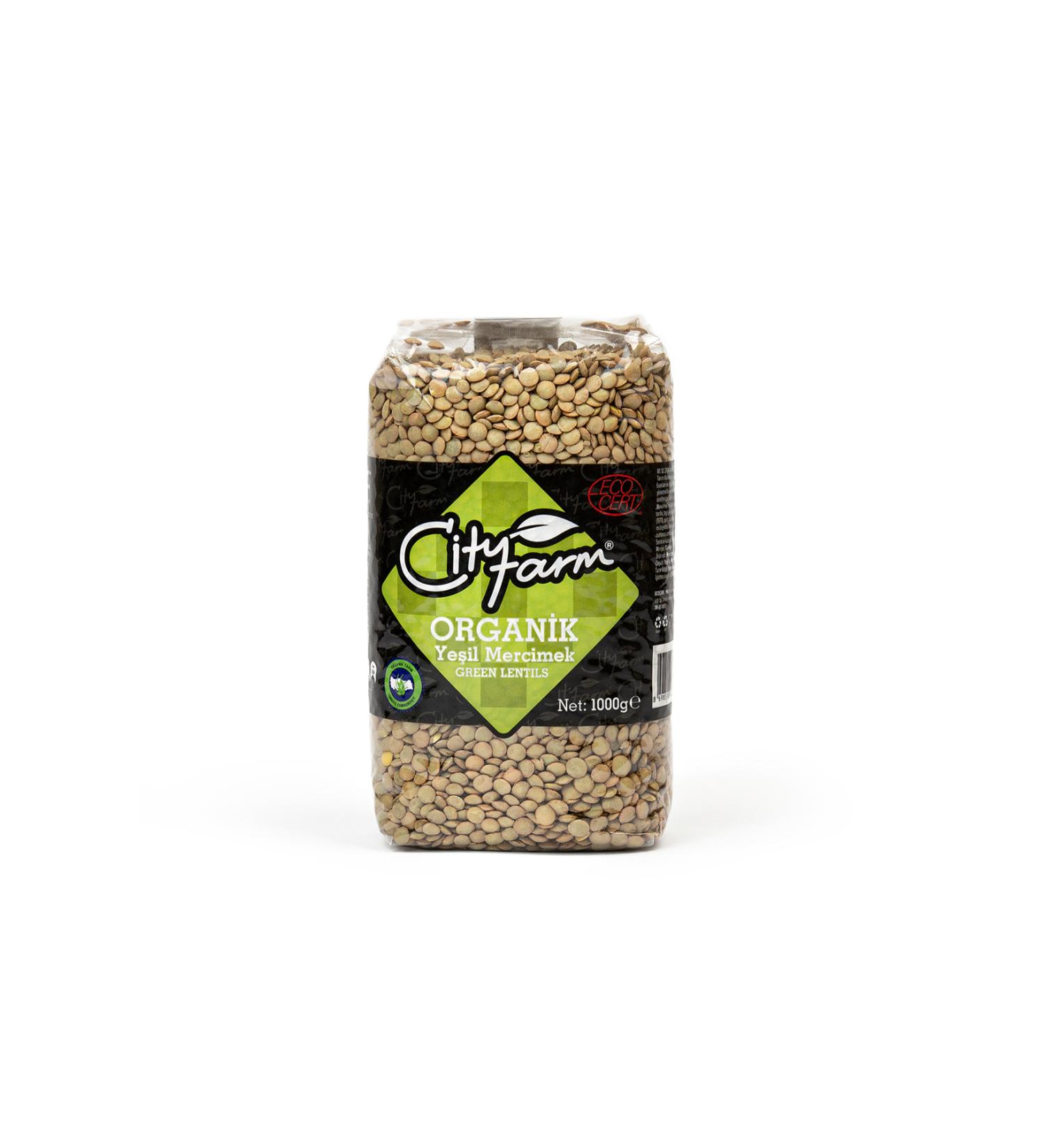 CityFarm Organic green lentils 1 kg