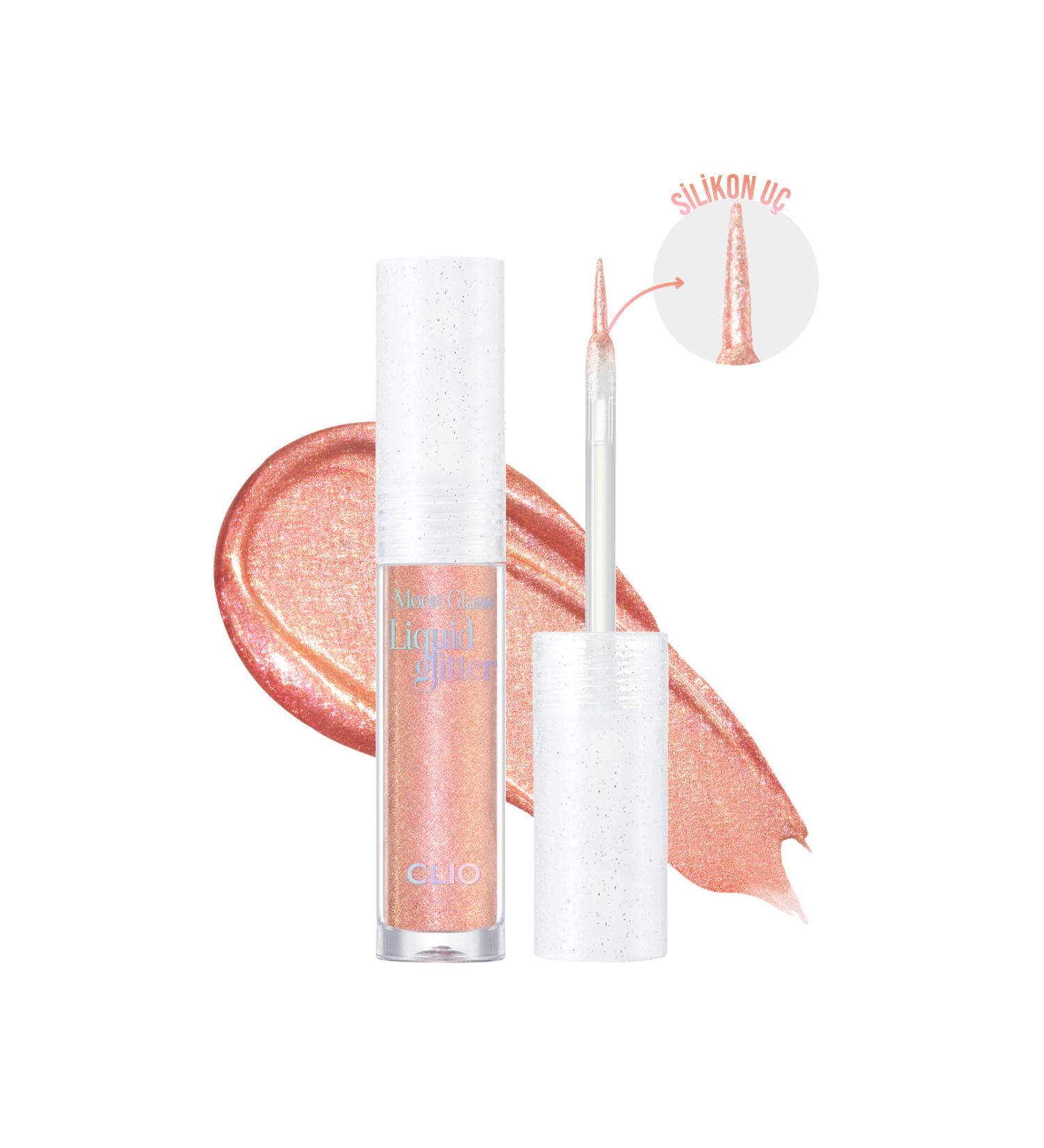 CLIO Sparkling and Transparent Liquid Glitter CLIO Moon Glass Liquid Glitter Sweet Cloud (05 Chilling Rose) - Buy Online on GoSupps.com