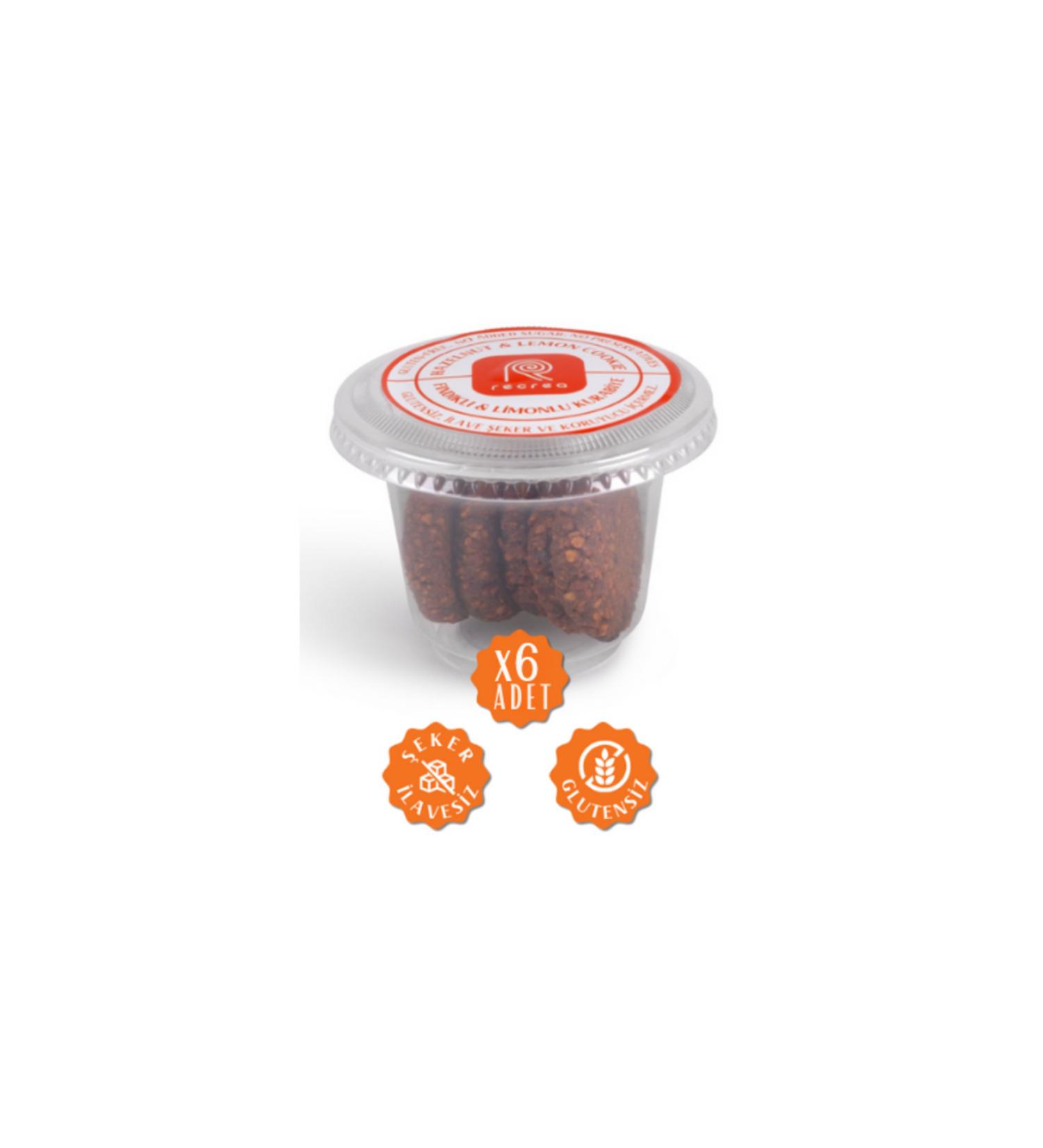 recrea snacks 6 pieces Hazelnut and Lemon Cookies - Buy Online on GoSupps.com