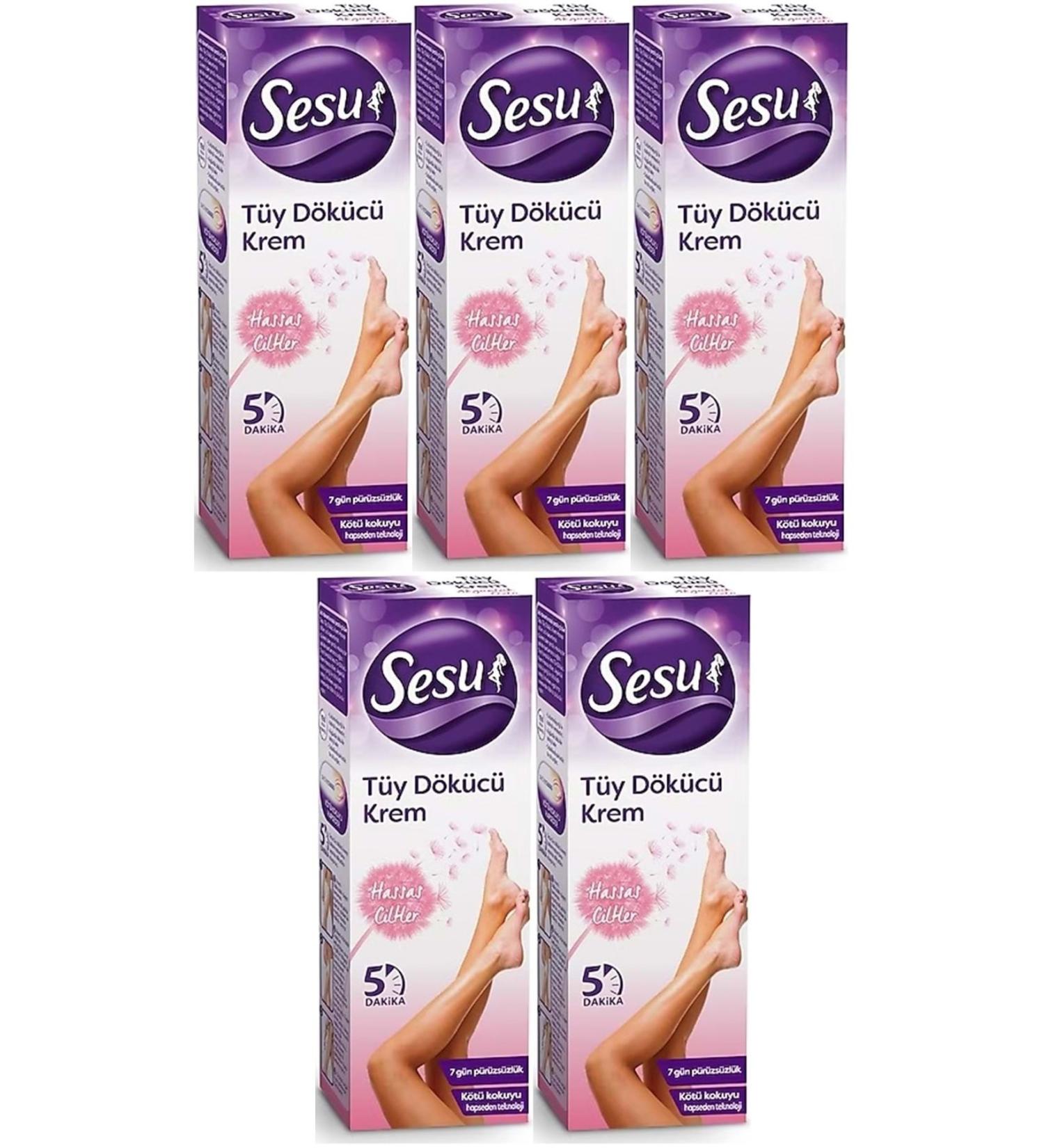 Sesu Hair Removal Cream 40ML Sensitive Skin (Set of 5)
