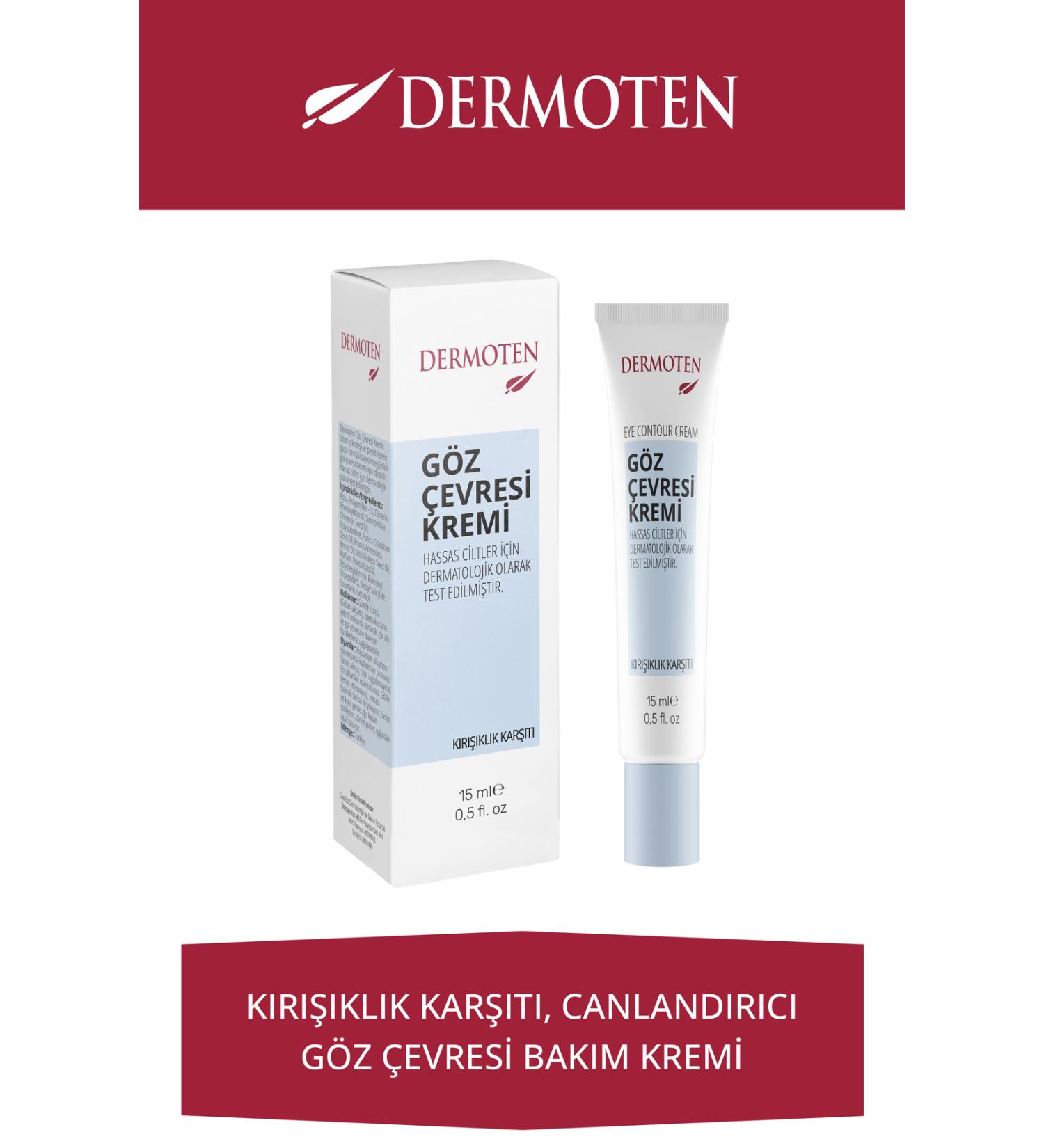 Dermoten Eye Contour Brightening and Anti-Wrinkle Care Cream 15 ml - Buy Online on GoSupps.com