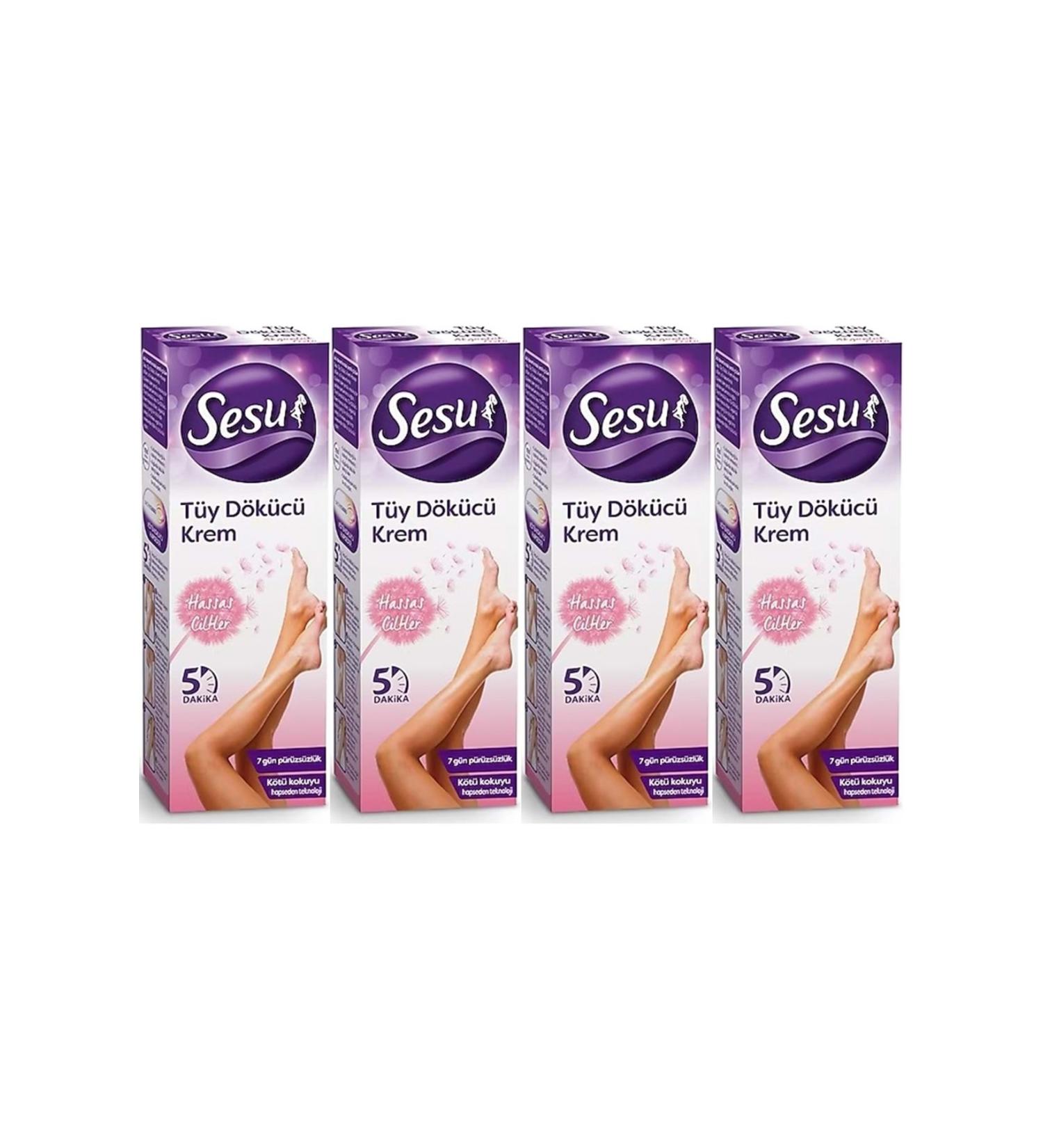 Sesu Hair Removal Cream 40ML Sensitive Skin (Set of 4)