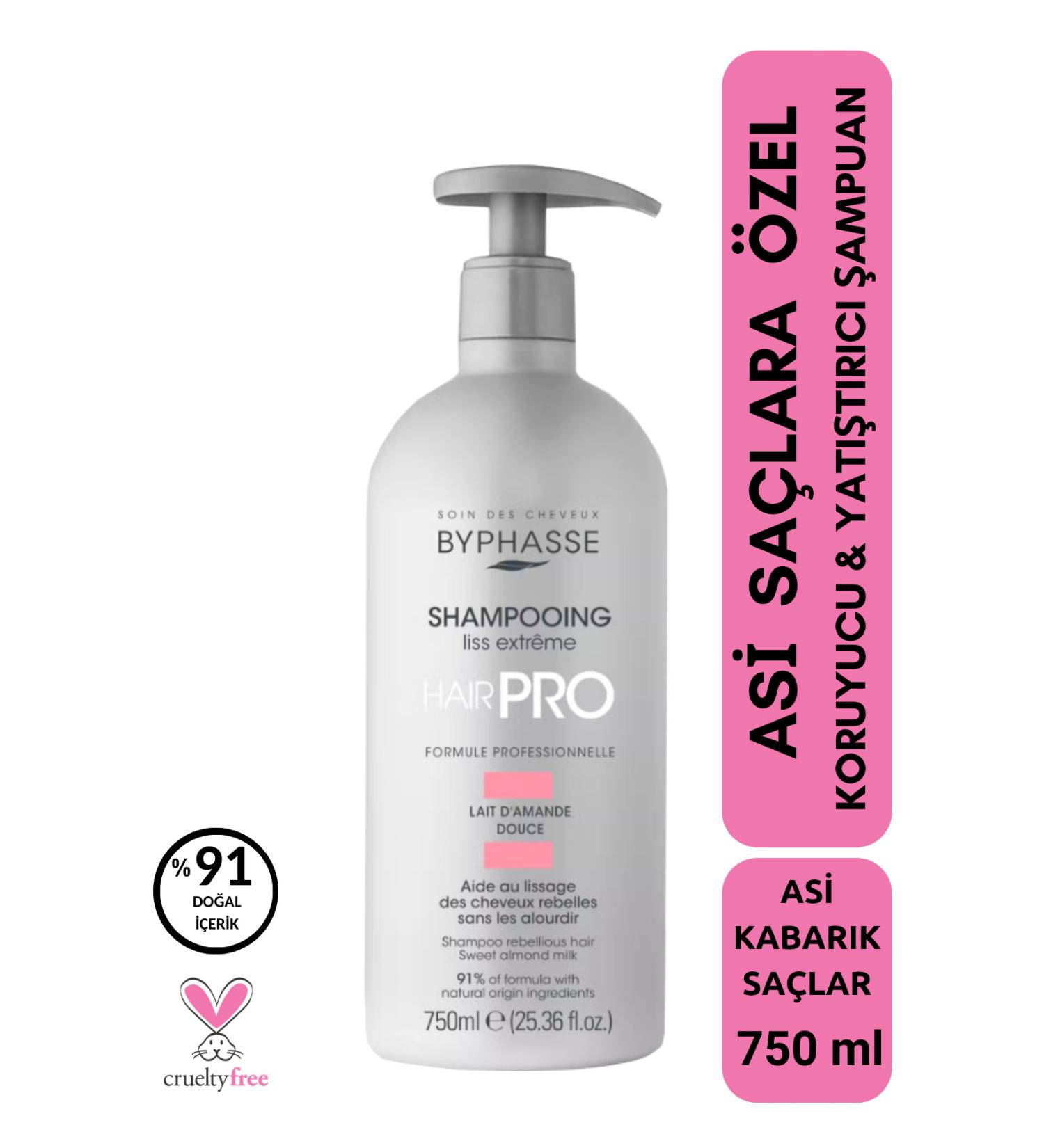 BYPHASSE Hair Pro Rebellious Hair Special Protective and Soothing Shampoo 750ml - Buy Online on GoSupps.com