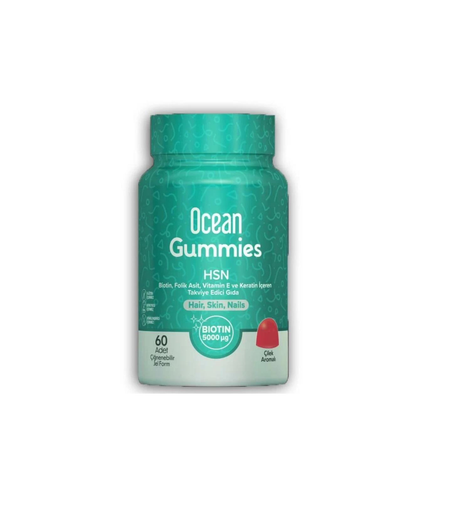 Ocean GUMMIES HSN 60 Pieces Chewable Gel Form