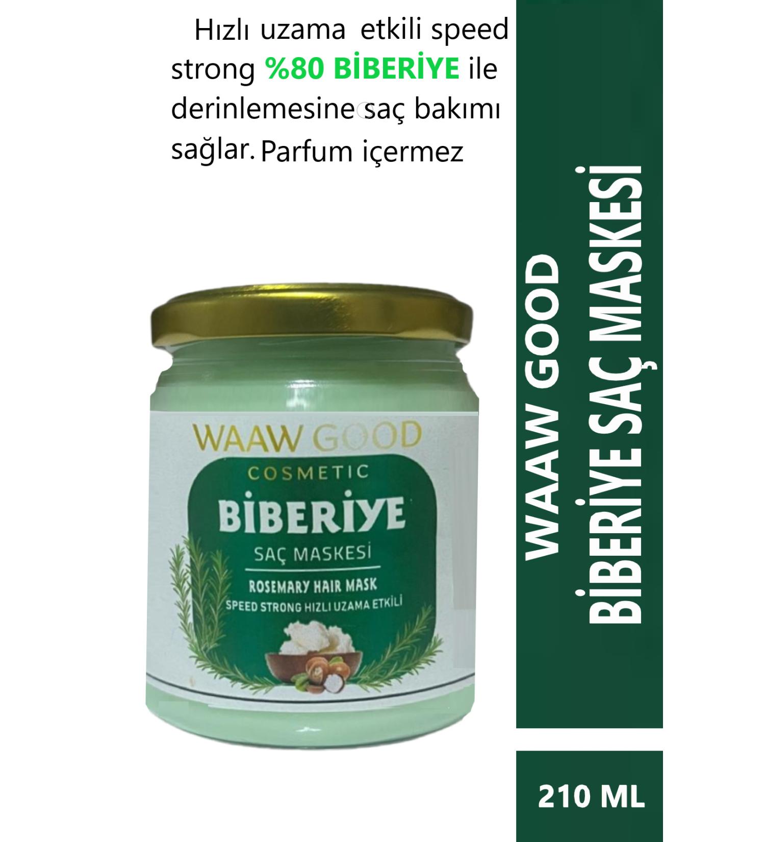 WAAW GOOD Rosemary Anti-Hair Loss and Hair Growth Supporting Hair Care Mask 210 Ml - Buy Online on GoSupps.com
