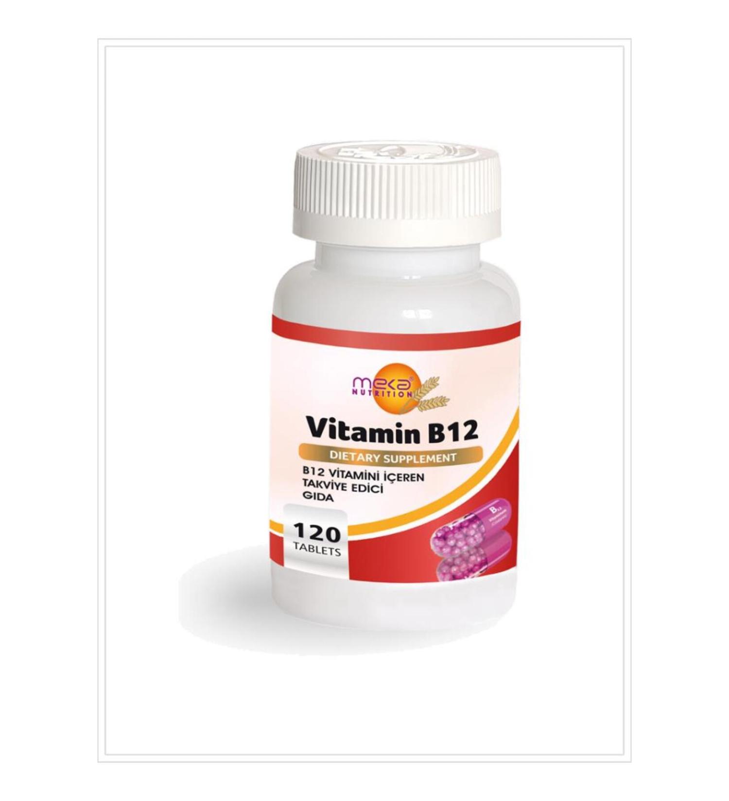 Meka Nutrition Vitamin B-12 1000 Mcg 120 Tablets