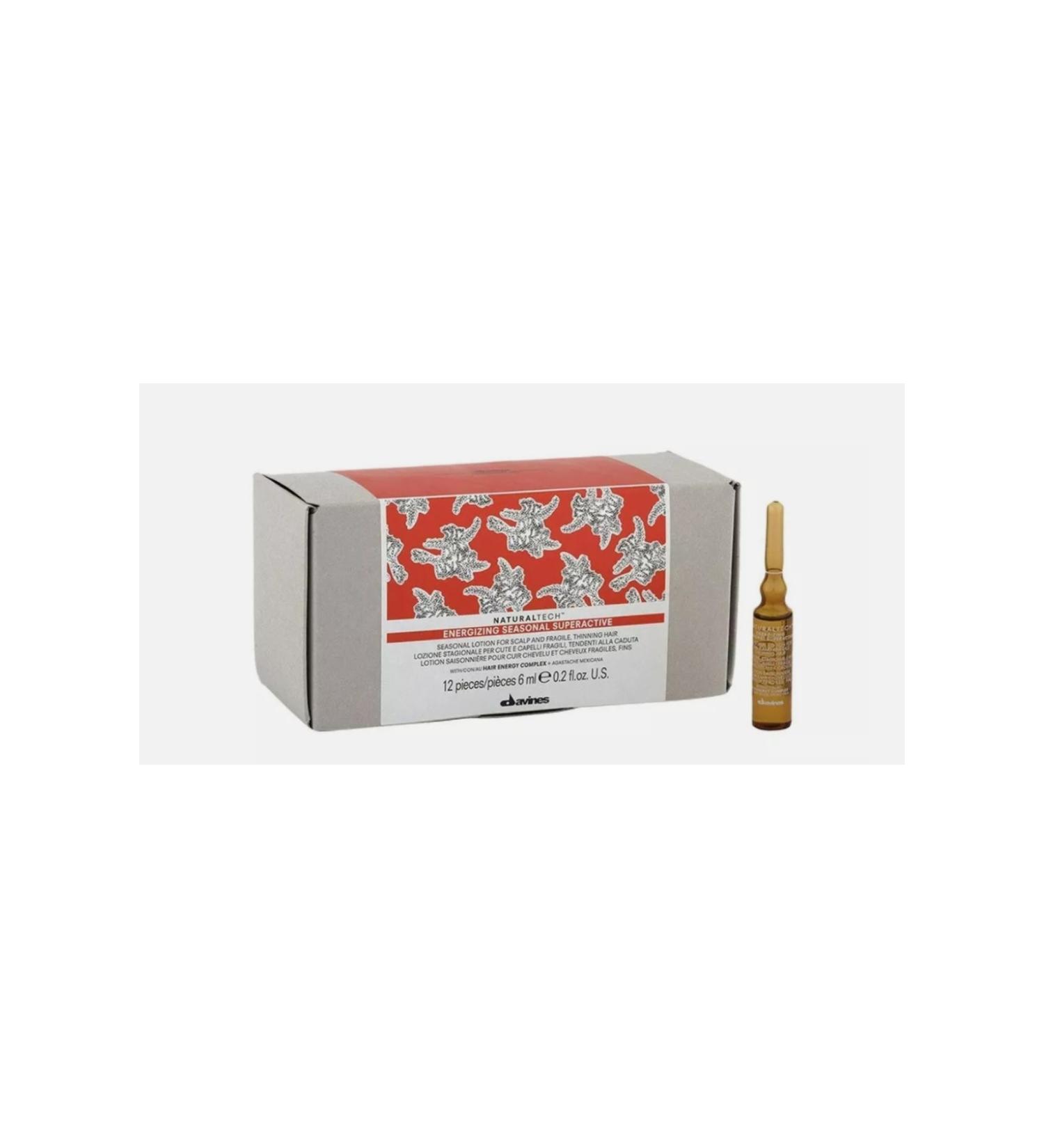 Davines Energizing Seasonal Superactive Anti-Hair Loss Revitalizing Lotion 12x6 ml - Buy Online on GoSupps.com
