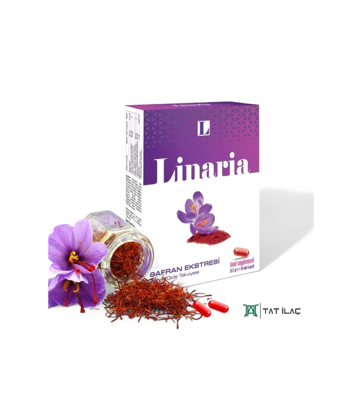 LINARIA Food Supplement Containing Saffron Extract (30 CAPSULES) - Buy Online on GoSupps.com