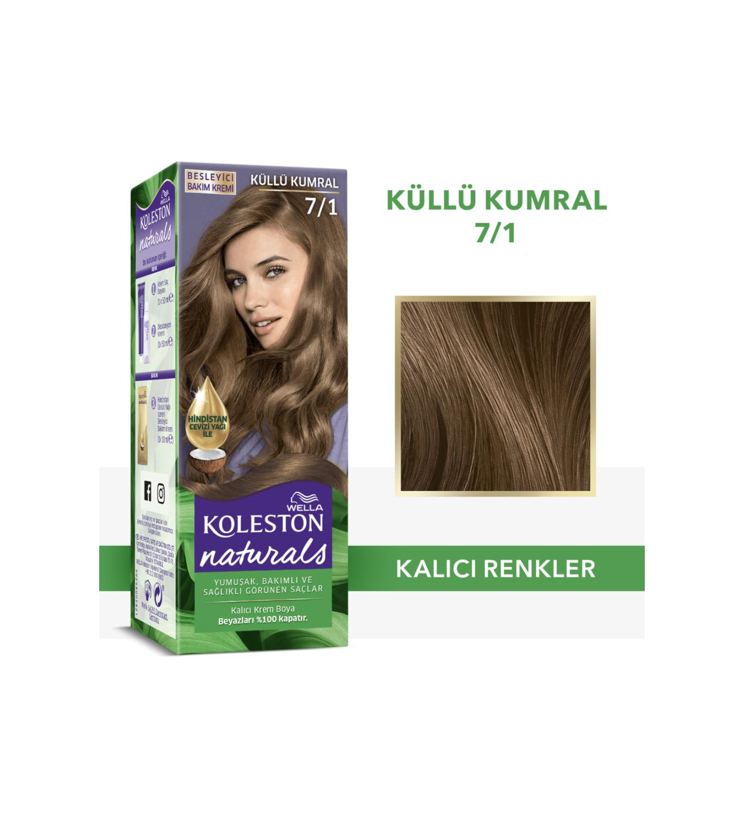 Wella Koleston Naturals Hair Dye 7/1 Ash Blonde - Buy Online on GoSupps.com