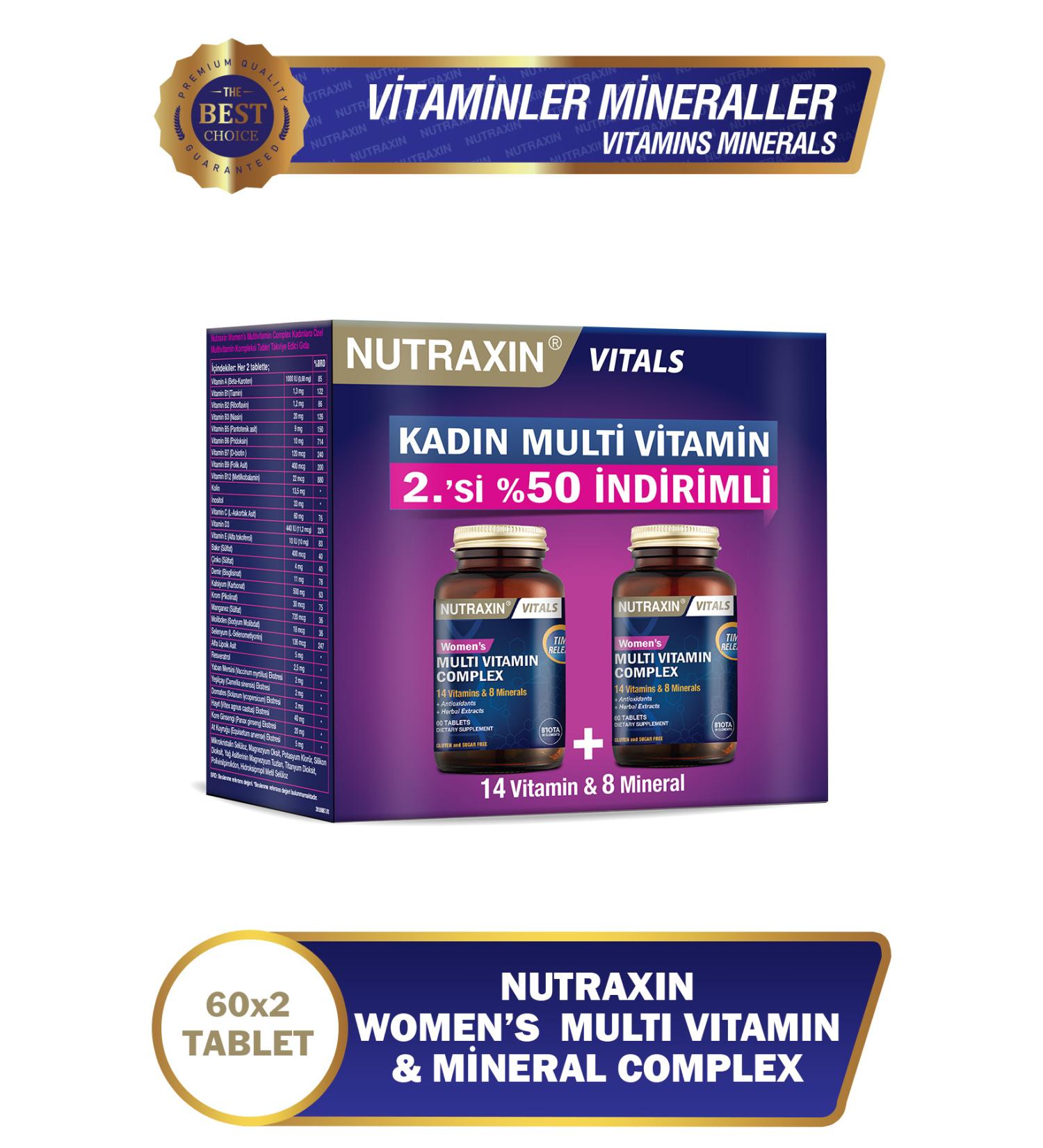 Nutraxin 2 Multivitamin Women Multivitamin & Mineral Complex - Buy Online on GoSupps.com