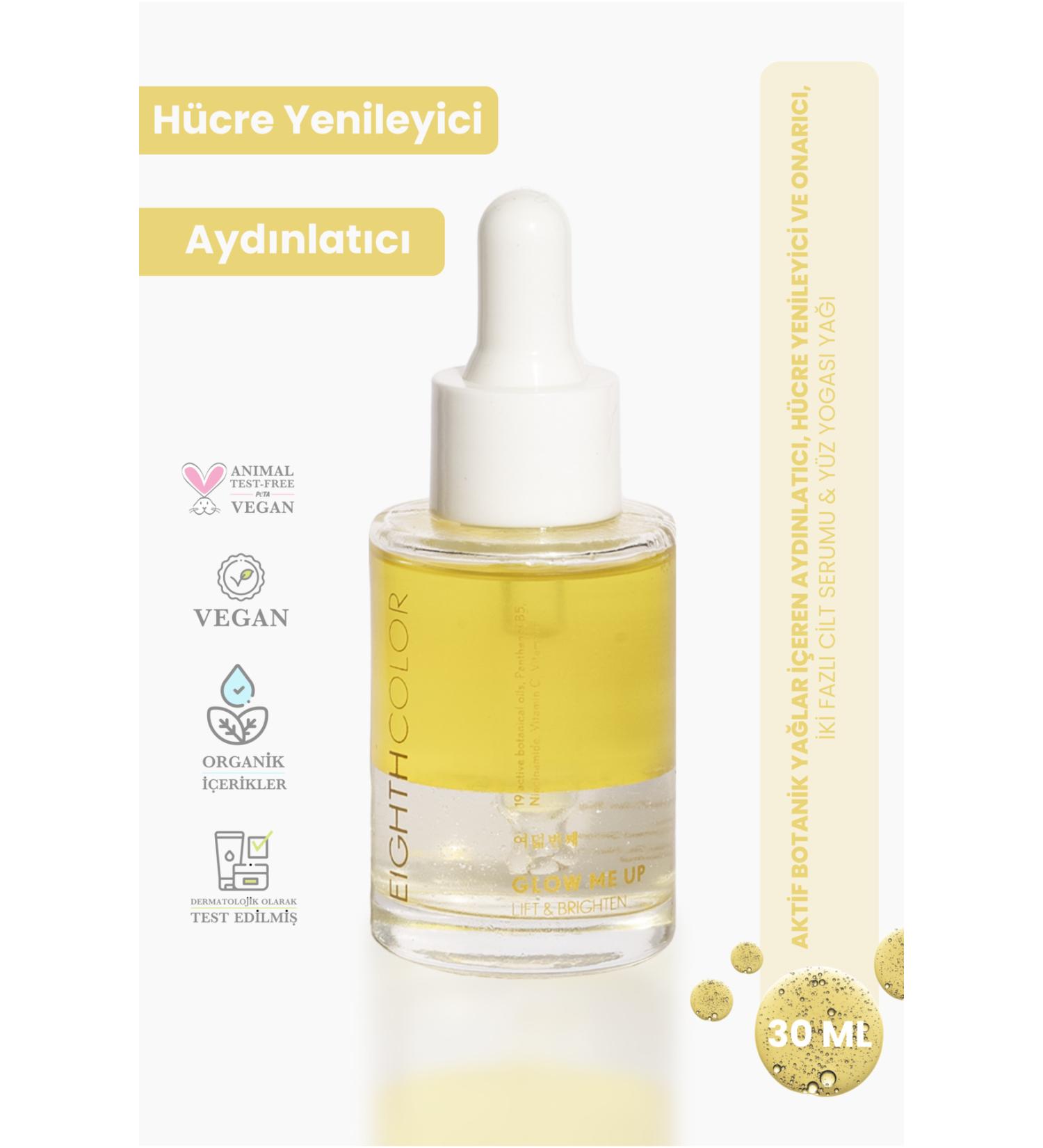 EIGHTH COLOR Glow Me Up - Anti-Stain Brightening and Repairing Two-Phase Serum 30ml - Buy Online on GoSupps.com