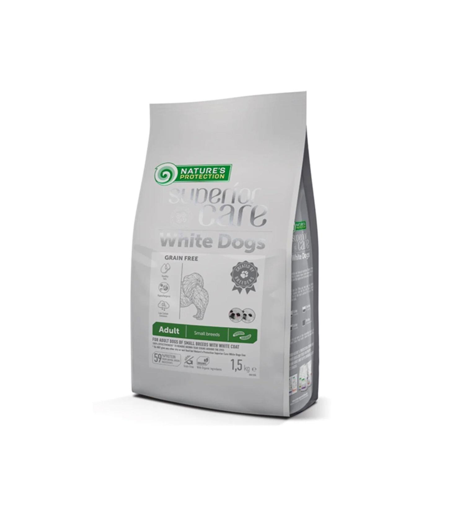 Nature's Protection Natures Protection Superior Care White Coat Small Breed Insect White Dog Food 1.5 Kg