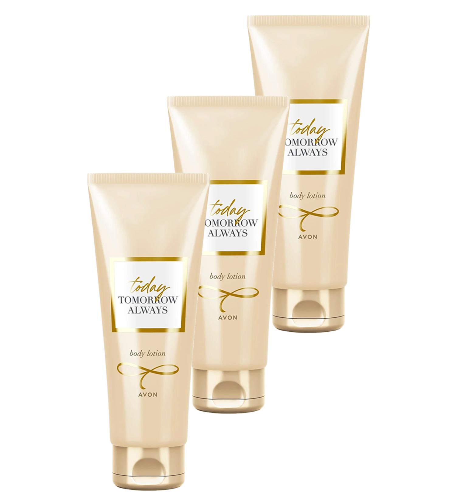 Avon TTA Today Women's Moisturizing Body Lotion 125 Ml. Triple Set