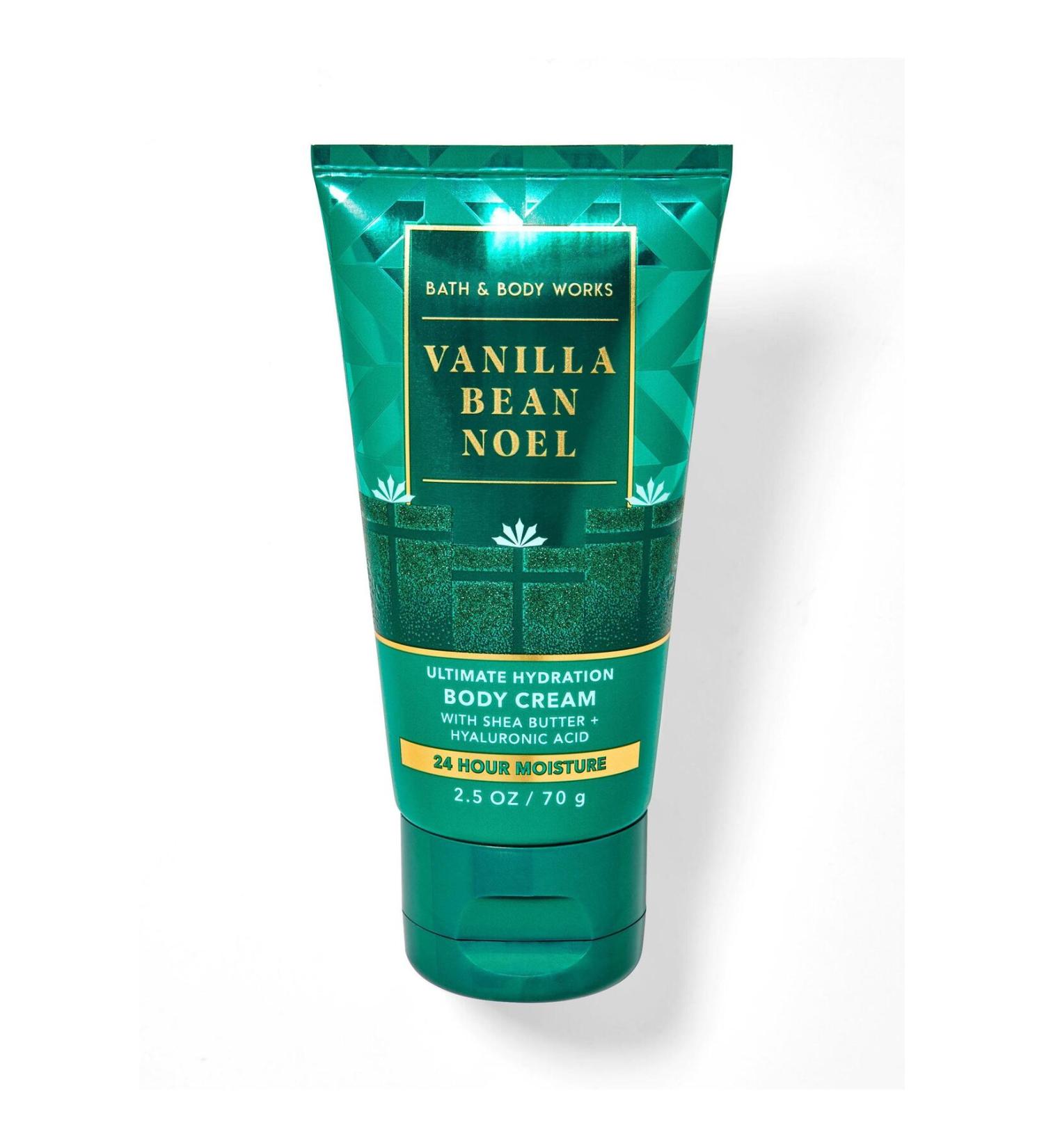 Bath & Body Works Vanilla Bean Christmas Travel Size Body Cream 70g