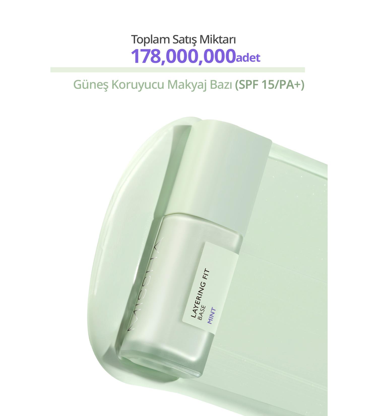 Missha Moisturizing Makeup Base That Neutralizes and Smoothes Color Irregularities Layering Fit Base (Mint) - Buy Online on GoSupps.com