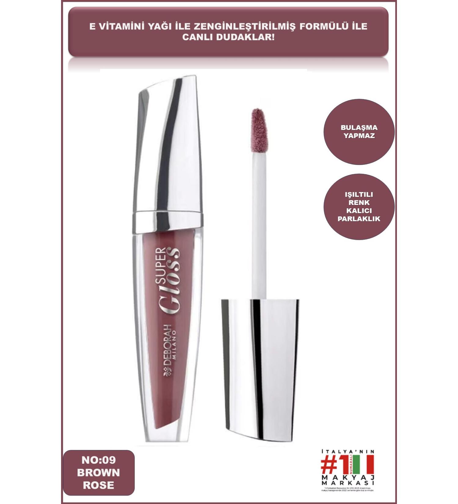 Deborah Super Gloss Brown Rose 09 8009518324693 - Buy Online on GoSupps.com