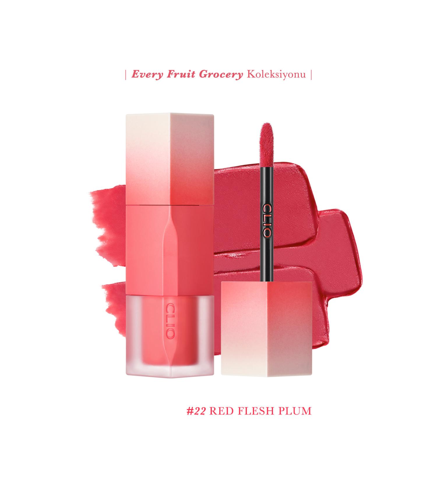 CLIO Smooth and Velvety Textured Natural Looking Tint CLIO Chiffon Blur Tint (22 Red Flesh Plum) - Buy Online on GoSupps.com