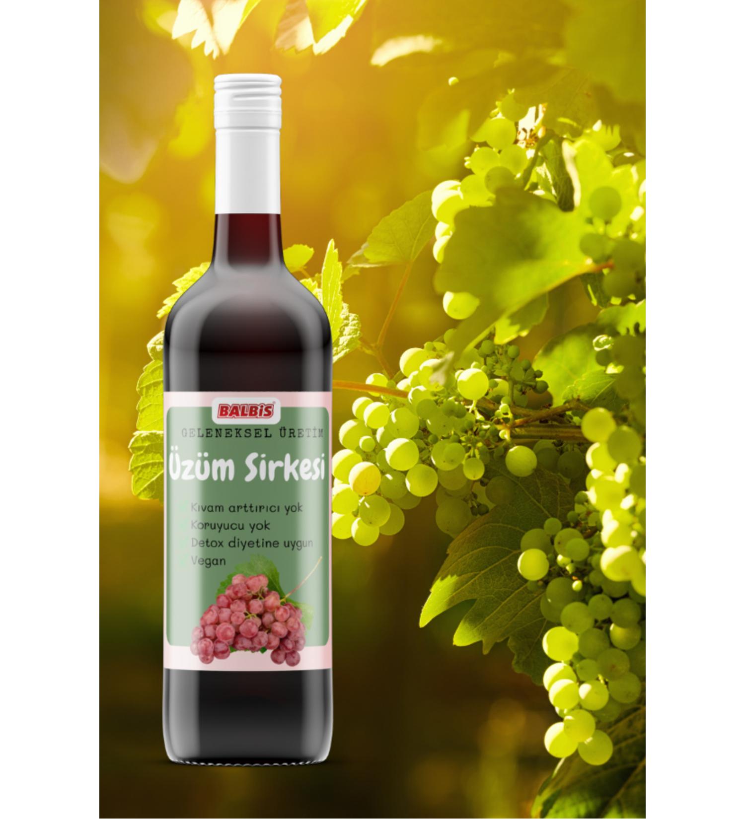 Balbis Natural Grape Vinegar - 250 cc Glass Bottle