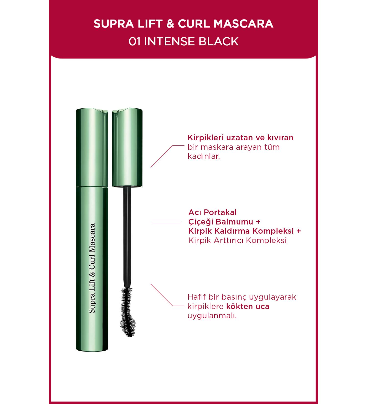 Clarins Eyelash Curling Volumizing Mascara-01 Intense Black Demb.1654